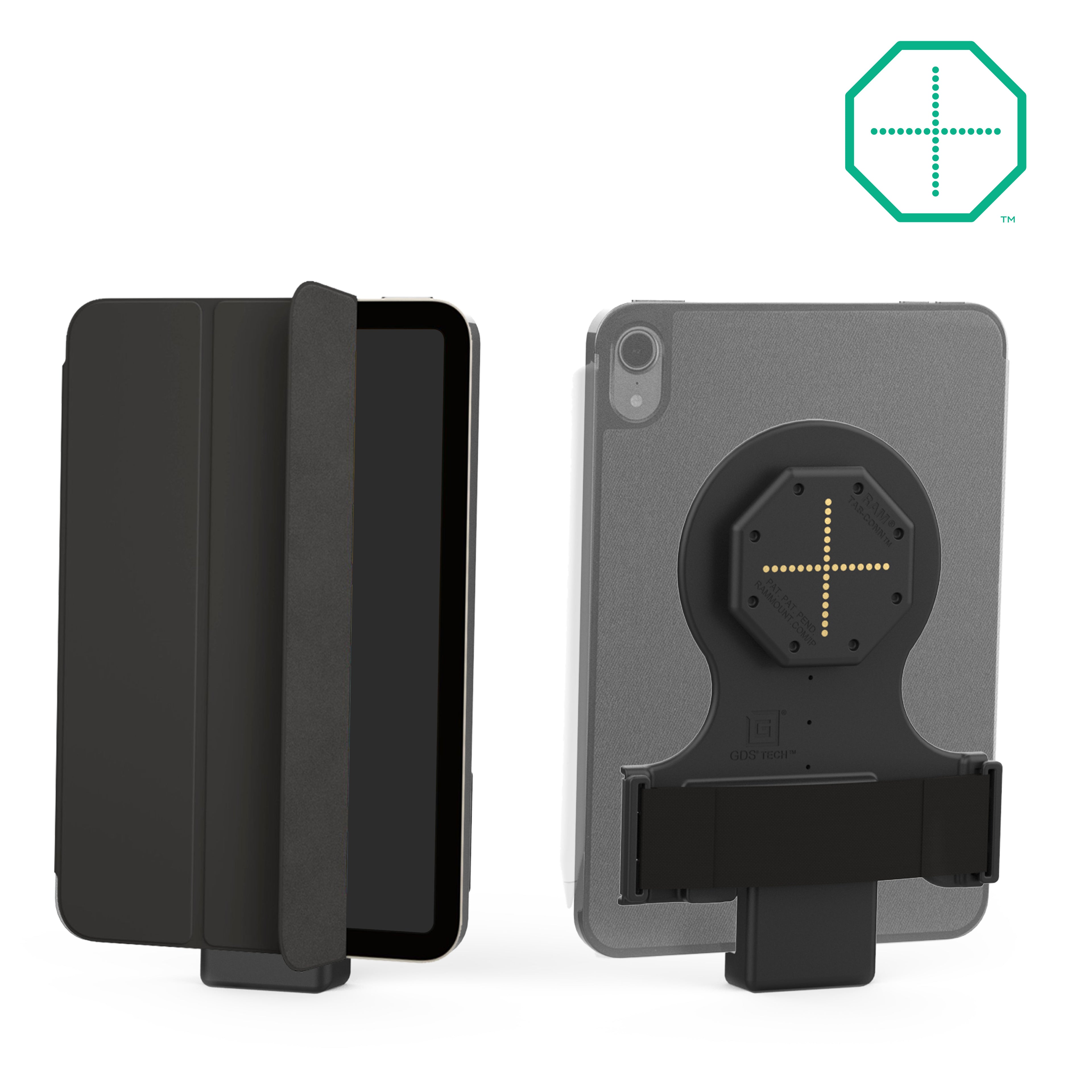GDS® Tab-Conn™ voor Folio Style Cases (Achterste Pogo Pads) - RAM Mounts RAM-GDS-TABC-F1B afbeelding 1