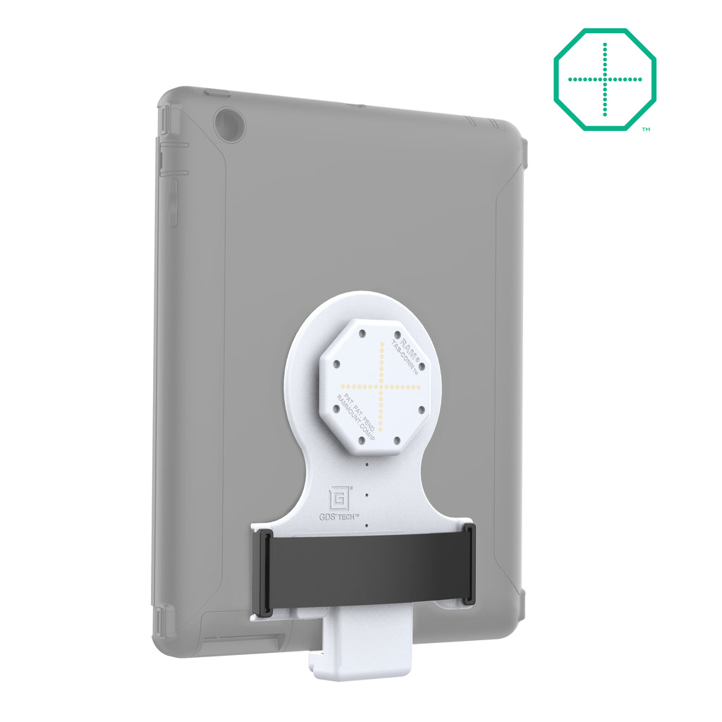 GDS tab conn voor otterbox defender cases achterste pogo pads grijs - RAM Mounts RAM-GDS-TABC-OTD1B-GRY