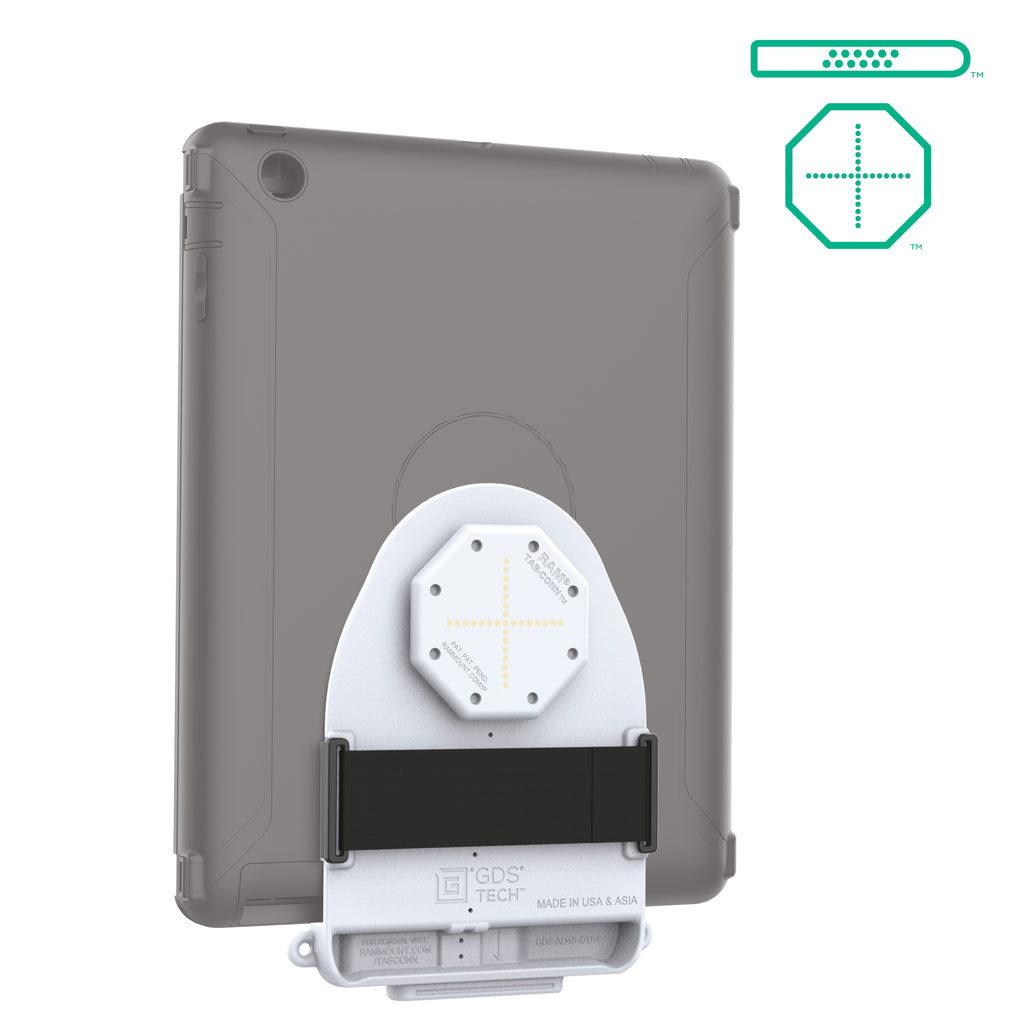 GDS tab conn voor otterbox defender cases d vorm achterkussens grijs - RAM Mounts RAM-GDS-TABC-OTD1DB-GRY