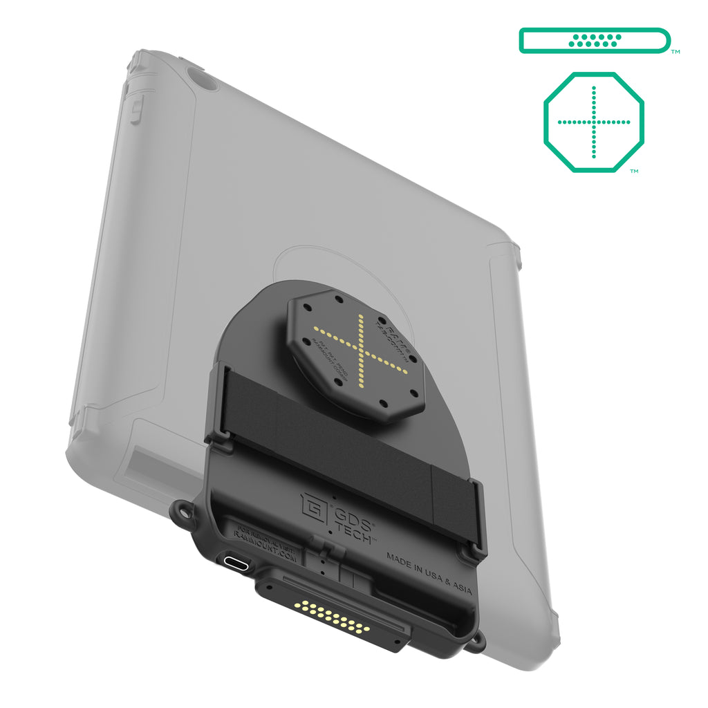 GDS® Tab-Conn™ voor OtterBox Defender Cases (D-vorm & Achter Pogo Pads) - RAM Mounts RAM-GDS-TABC-OTD1DB afbeelding 2