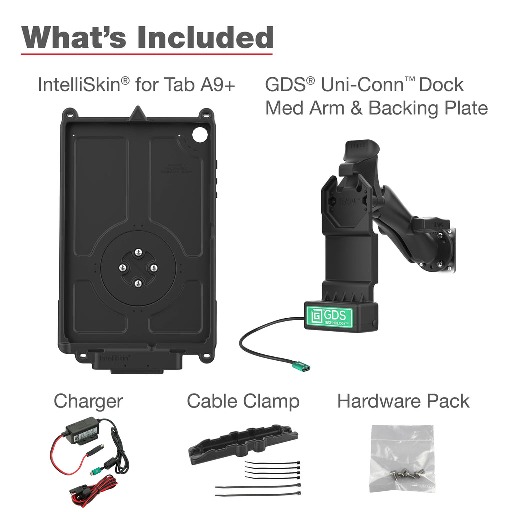 GDS® Uni-Conn™ Voertuigbundle voor Samsung Tab A9+ - RAM Mounts RAM-GDS-U1-SAM88-KIT1 afbeelding 4