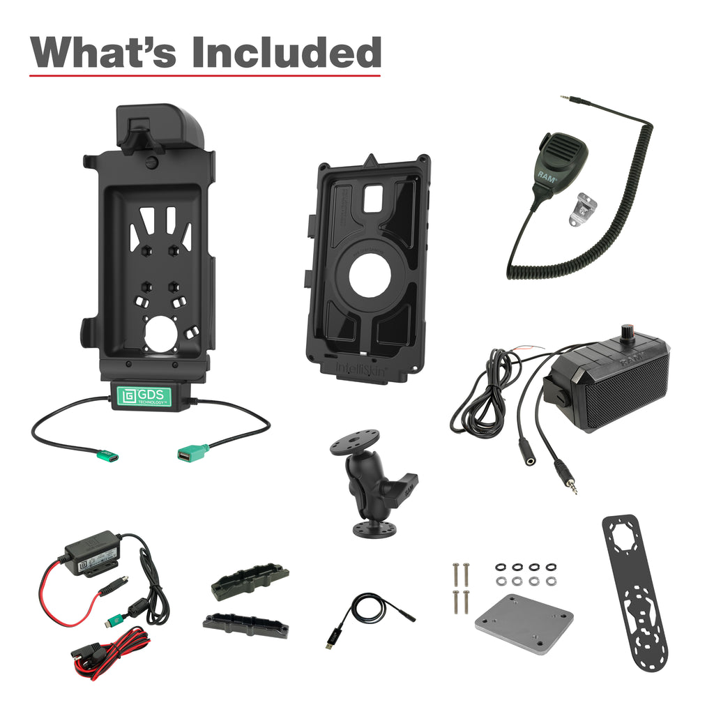 GDS® Uni-Conn™ PTT Voertuigbundel voor Samsung Tab Active5 - RAM Mounts RAM-GDS-U1-SAM90-KIT3 afbeelding 3