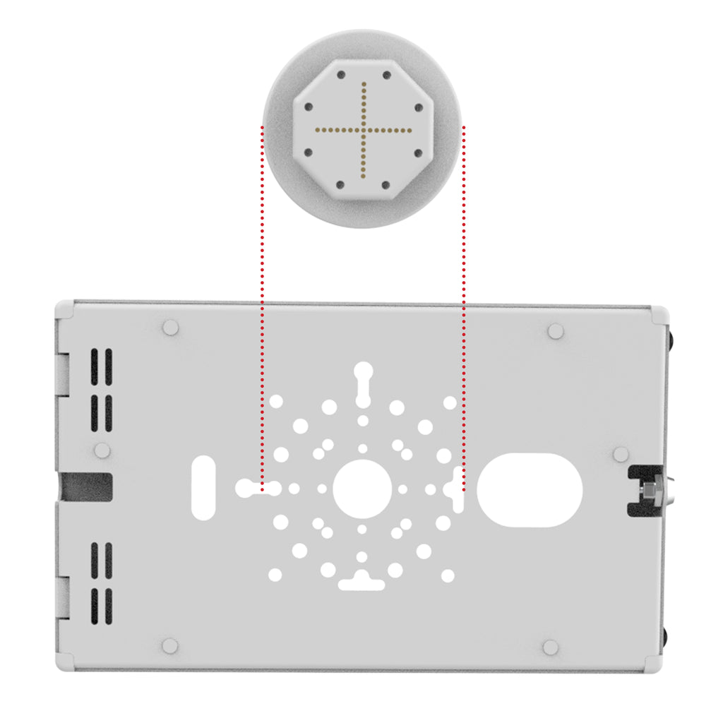 GDS® Uni-Conn™ Powered adapter met USB-C voor Safe-Case™ - Grijs - RAM Mounts RAM-GDS-U3CU-GRY afbeelding 3