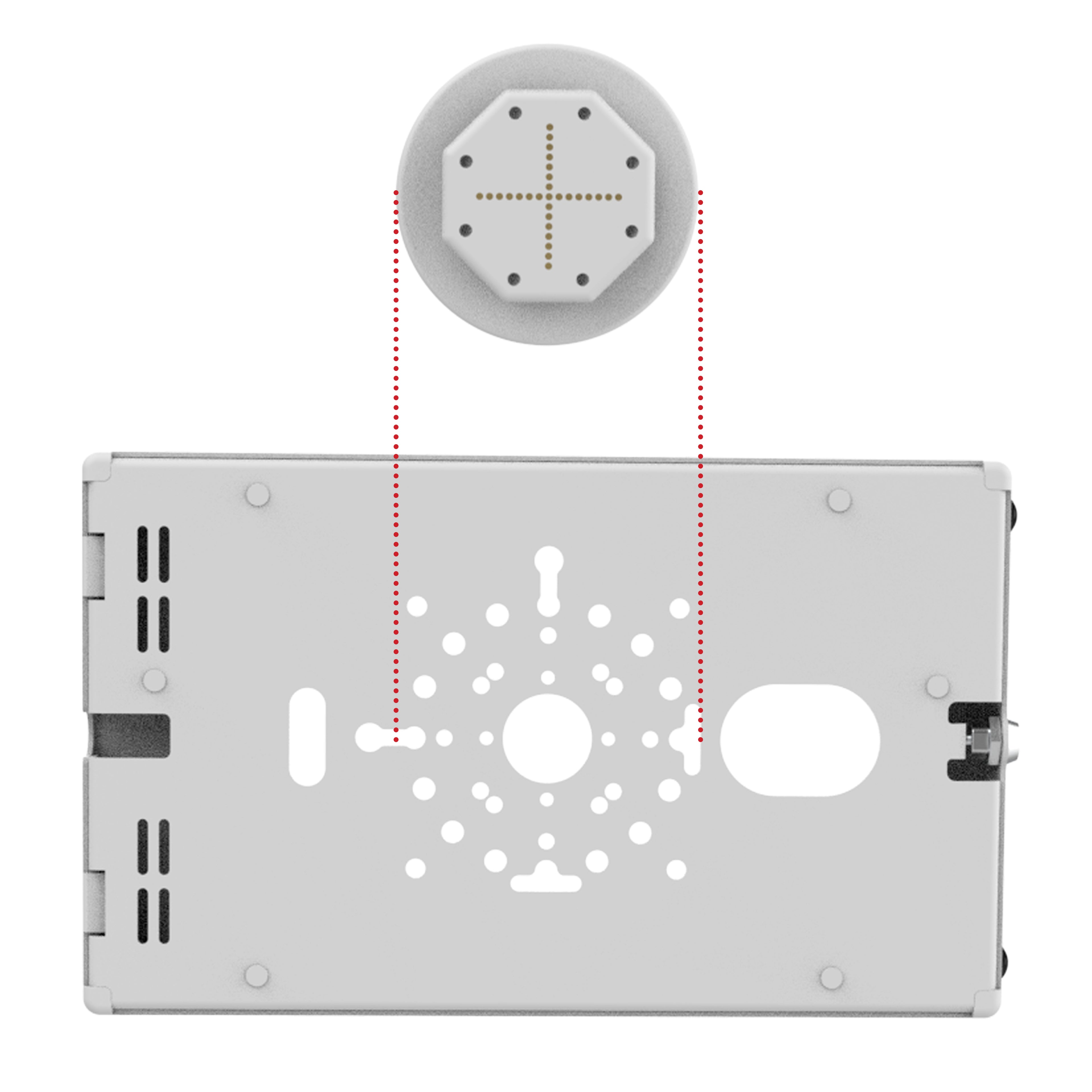 GDS® Uni-Conn™ Powered adapter met USB-C voor Safe-Case™ - Grijs - RAM Mounts RAM-GDS-U3CU-GRY afbeelding 3