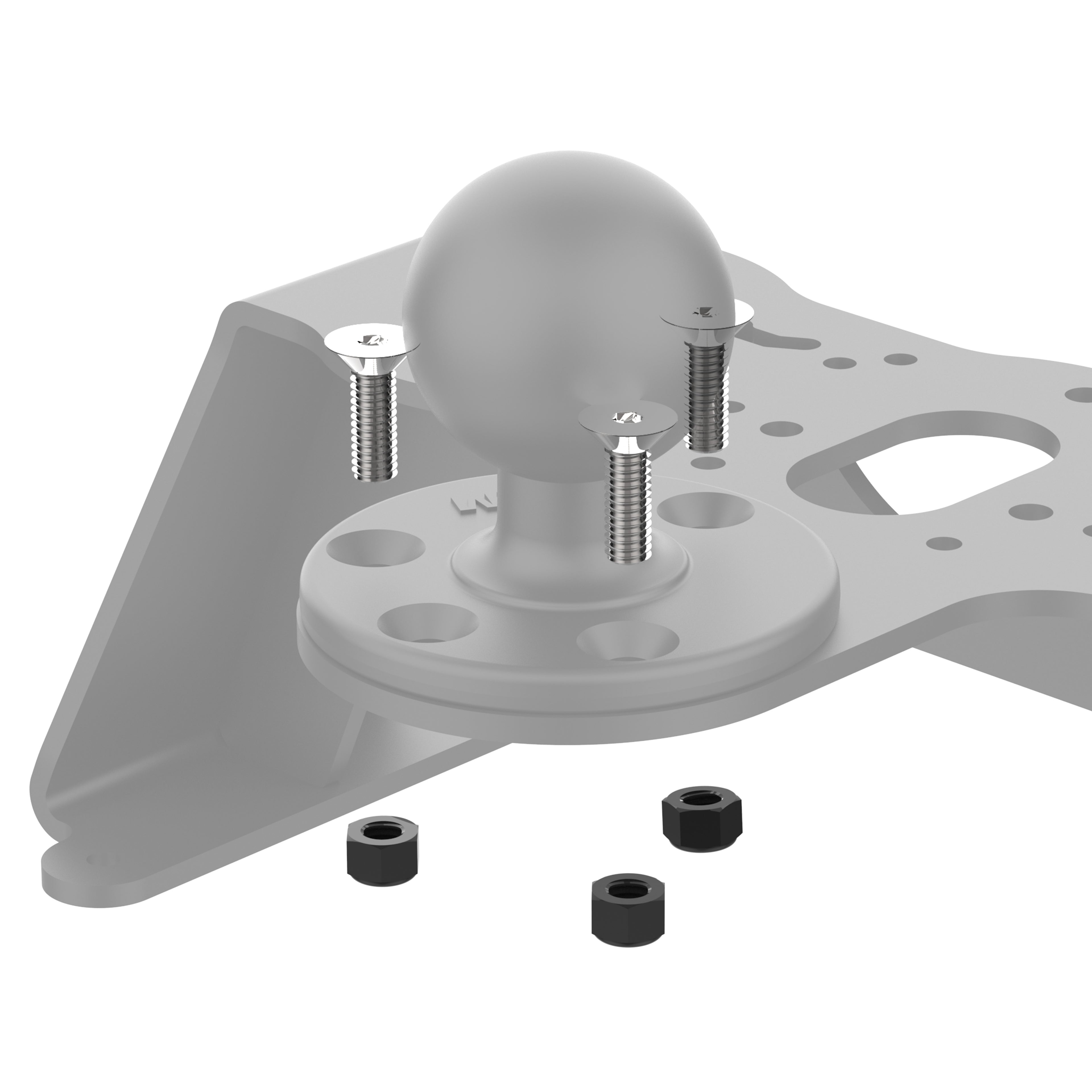 RAM Hardware set voor Fishfinder Dek montagebeugel en D-maat kogelbases - RAM Mounts RAM-HAR-FF1-3118U afbeelding 2