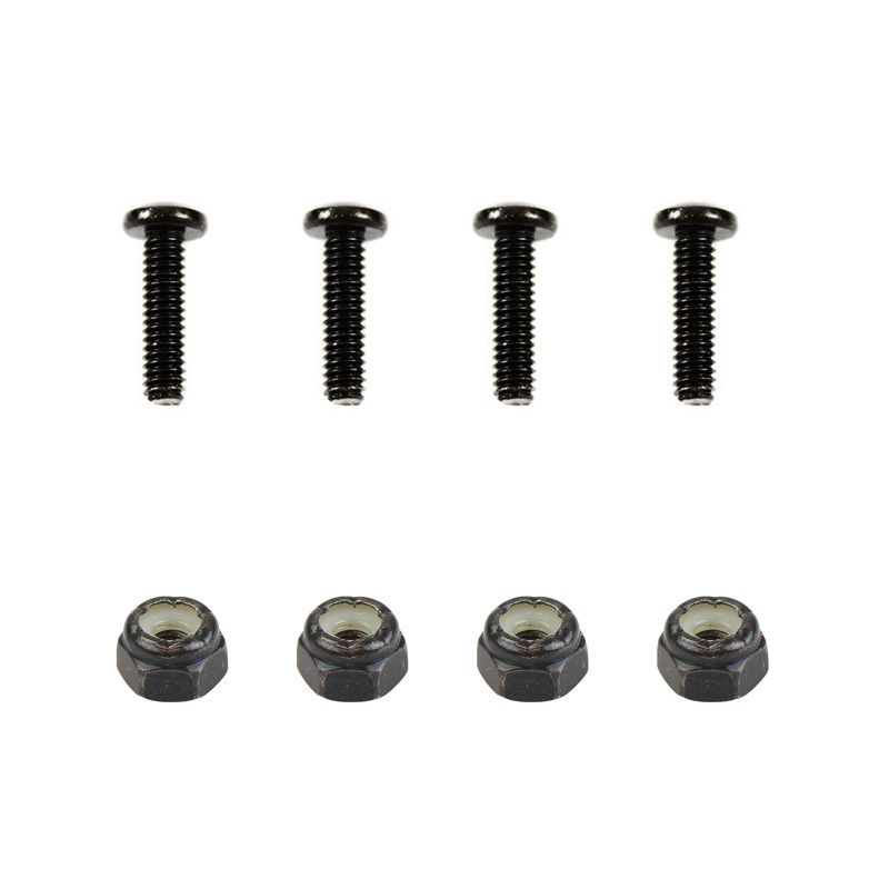 RAM Hardware Pack Vier #8-32 x 5/8" Schroeven & Vier Nylock Moeren - RAM Mounts RAM-HAR-MET-TAB1U afbeelding 1