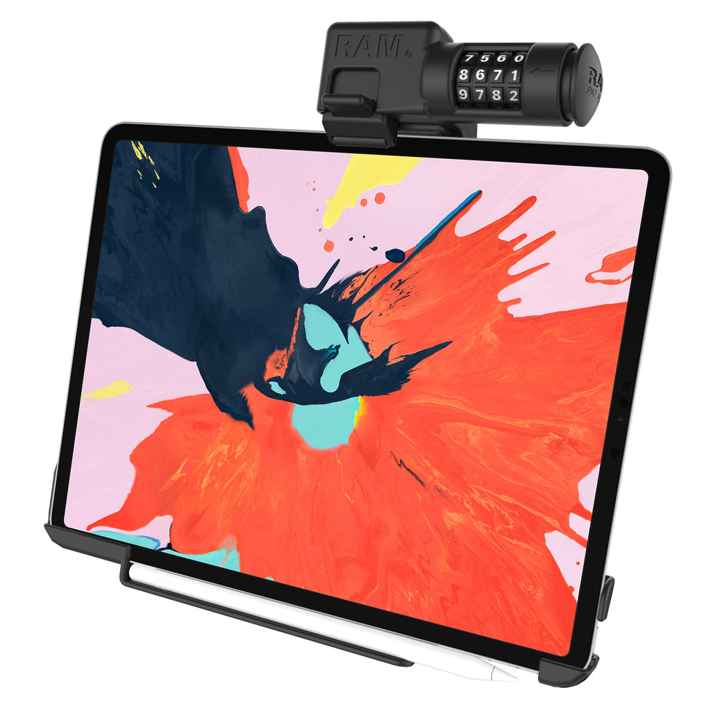 RAM EZ-Roll'r combo slot houder voor iPad pro 129 3rd 5th gen - RAM Mounts RAM-HOL-AP24CLU