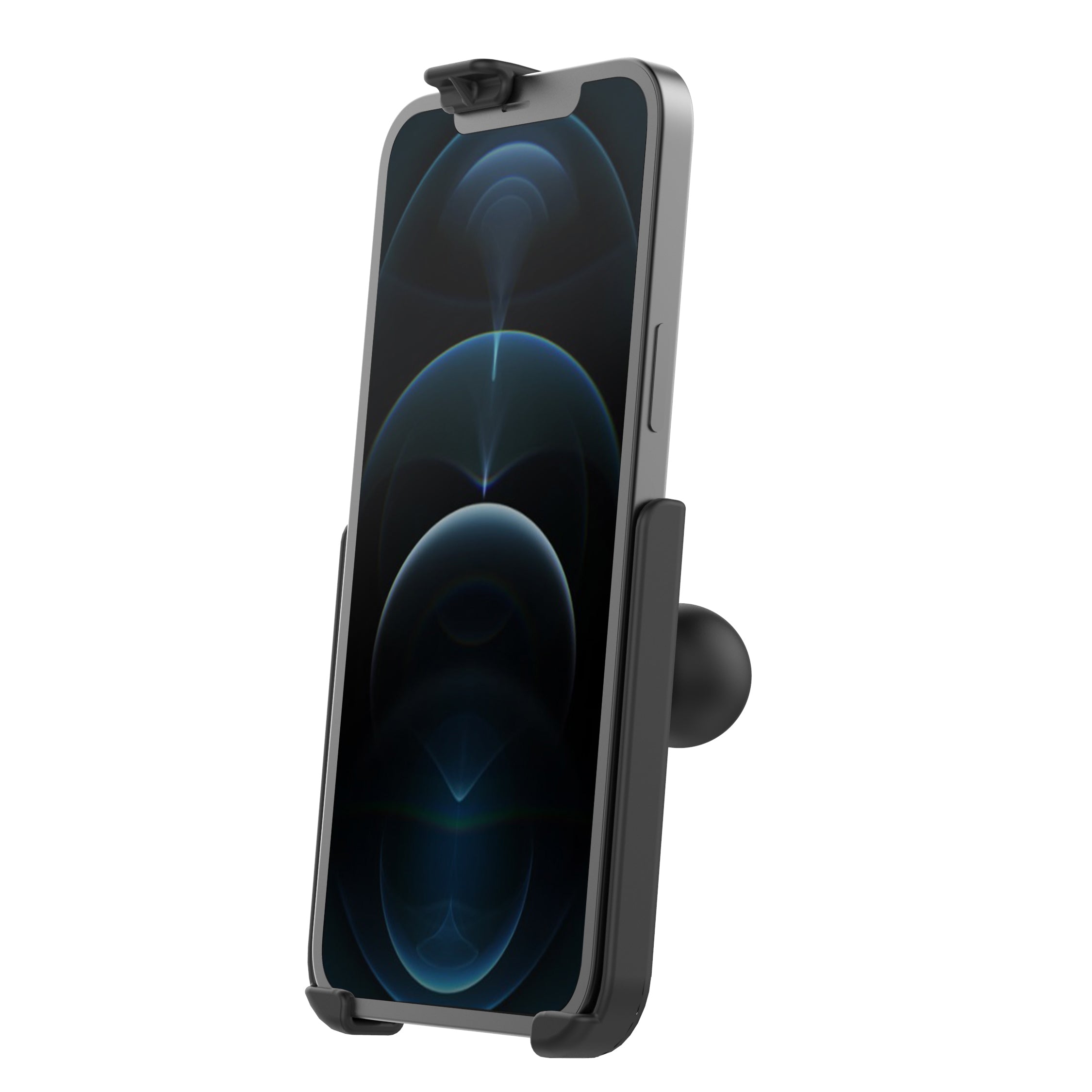 Jointram form fit cradle voor Apple iPhone 12 13 pro max met balgewricht - RAM Mounts RAM-HOL-AP35BU