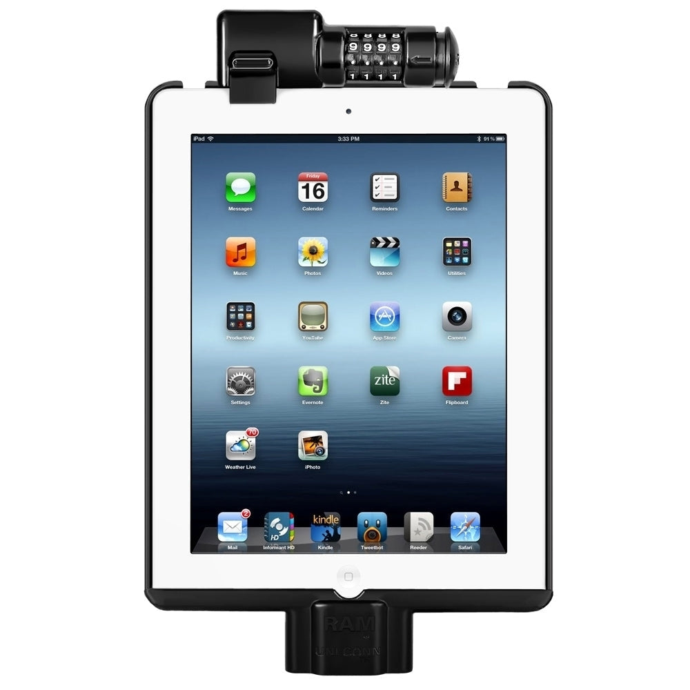 RAM Dock-N-Lock™ Houder voor Apple iPad 1e generatie - RAM Mounts RAM-HOL-AP8DLU afbeelding 3