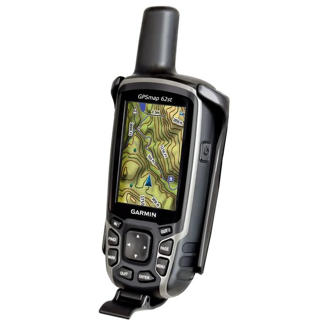 RAM EZ-Strap™ Rail Mount voor Garmin Astro 320, GPSMAP 62 & 64 Series - RAM Mounts RAP-SB-187-GA41 afbeelding 4