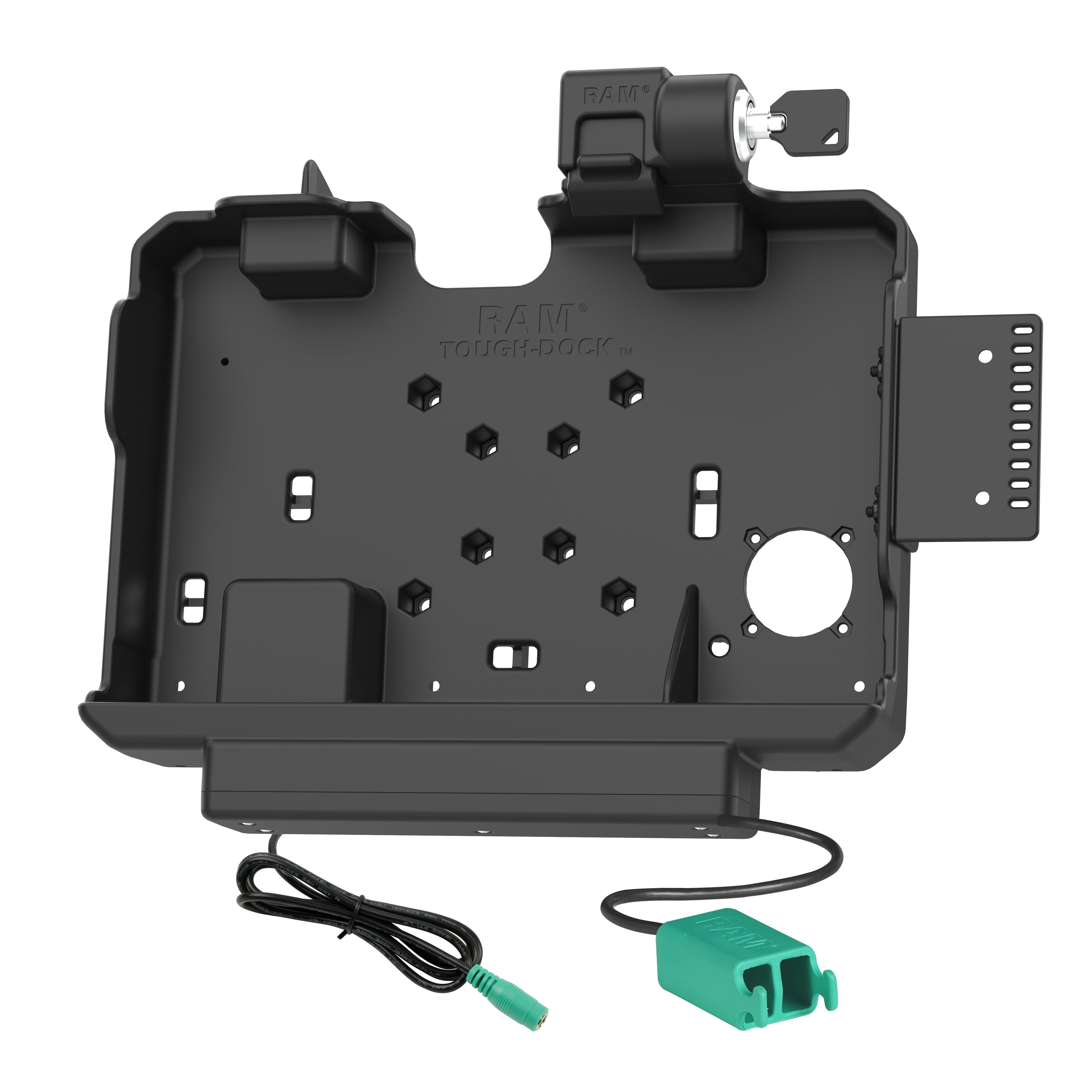 RAM Vergrendelbaar Power + Dual USB Data Dock voor Getac ZX10 - RAM Mounts RAM-HOL-GE4PD2KLU afbeelding 2