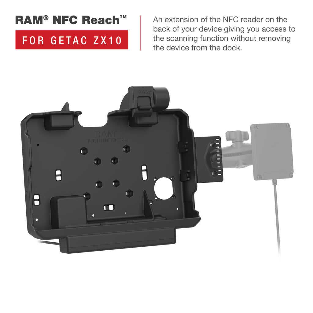 RAM Power + Data Dock voor Getac ZX10 - RAM Mounts RAM-HOL-GE4PDU afbeelding 6