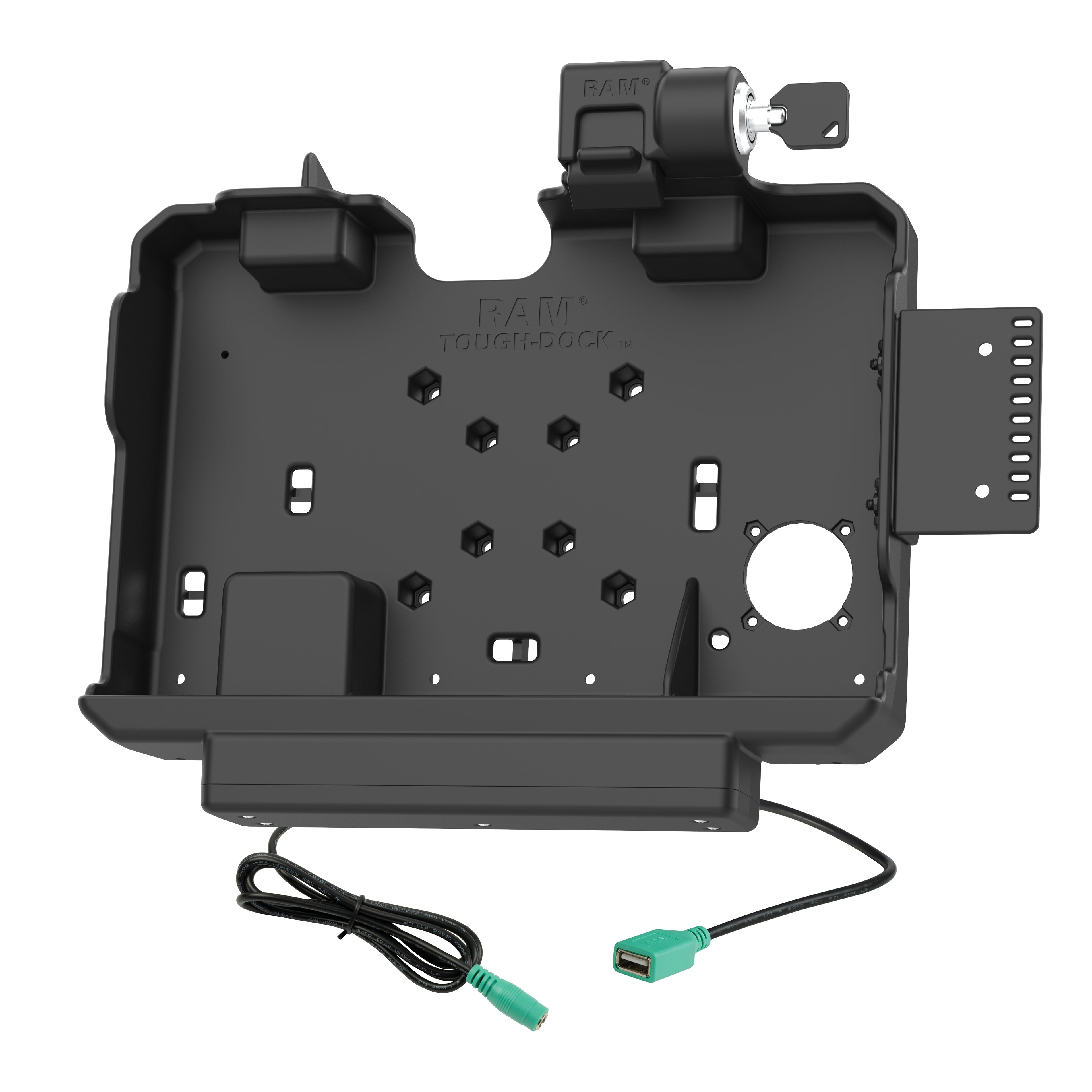 RAM Vergrendelende Power + Data Dock voor Getac ZX10 - RAM Mounts RAM-HOL-GE4PDKLU afbeelding 2