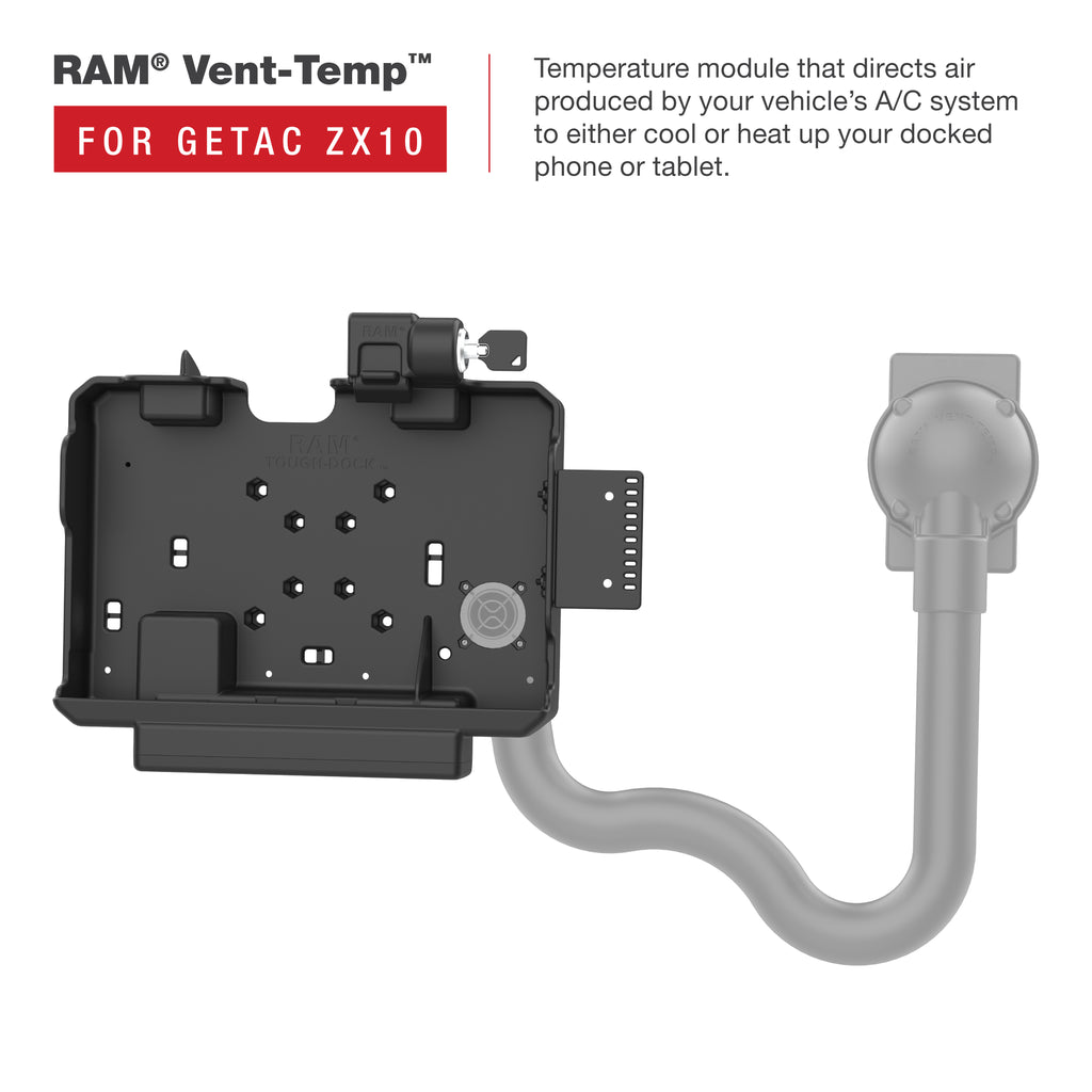 RAM Vergrendelbaar Power Dock op Maat voor Getac ZX10 - RAM Mounts RAM-HOL-GE4PKLU afbeelding 4