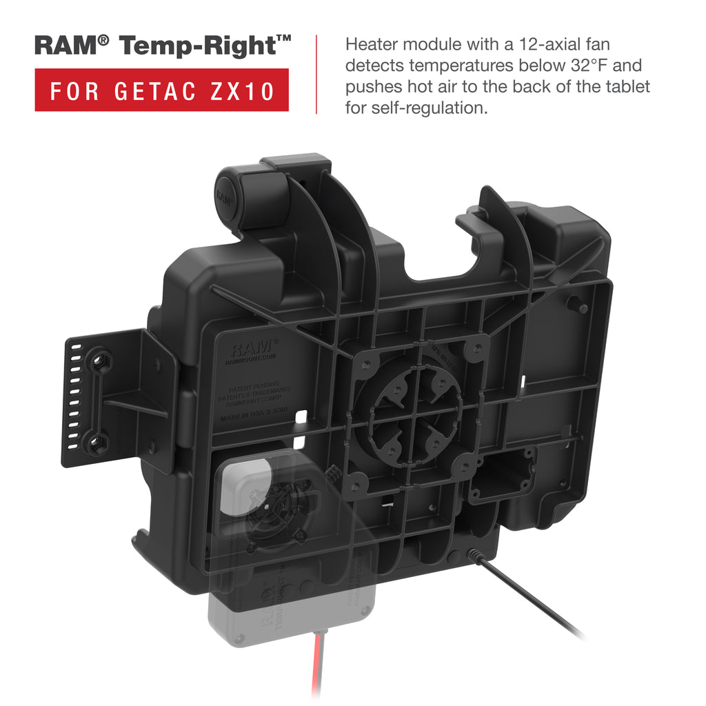 RAM Powered Dock op Maat voor Getac ZX10 - RAM Mounts RAM-HOL-GE4PU afbeelding 5