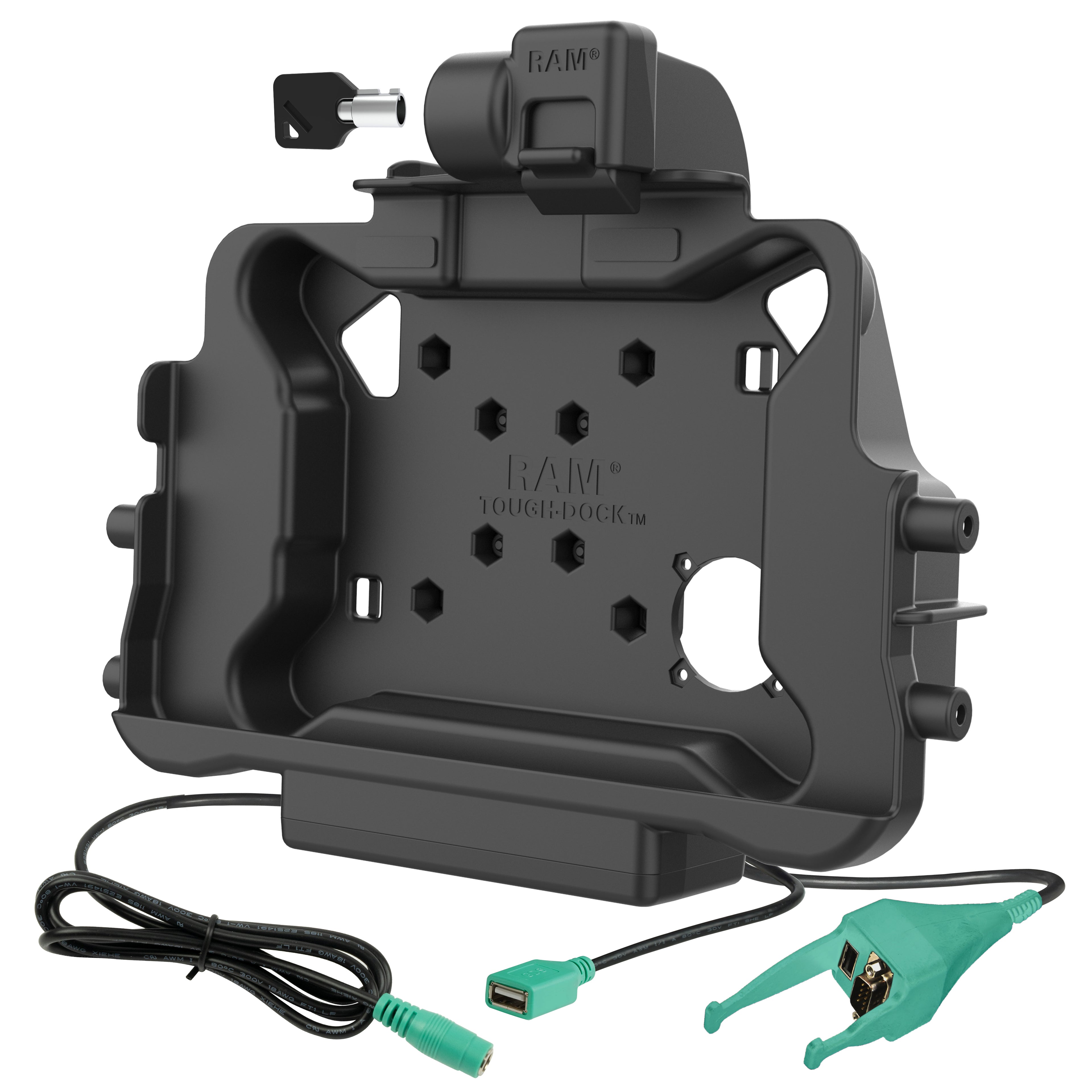 RAM Vergrendelbare Power + Data & DB9 Dock voor Honeywell ScanPal EDA10A - RAM Mounts RAM-HOL-HON11PD2-DB9KLU afbeelding 2