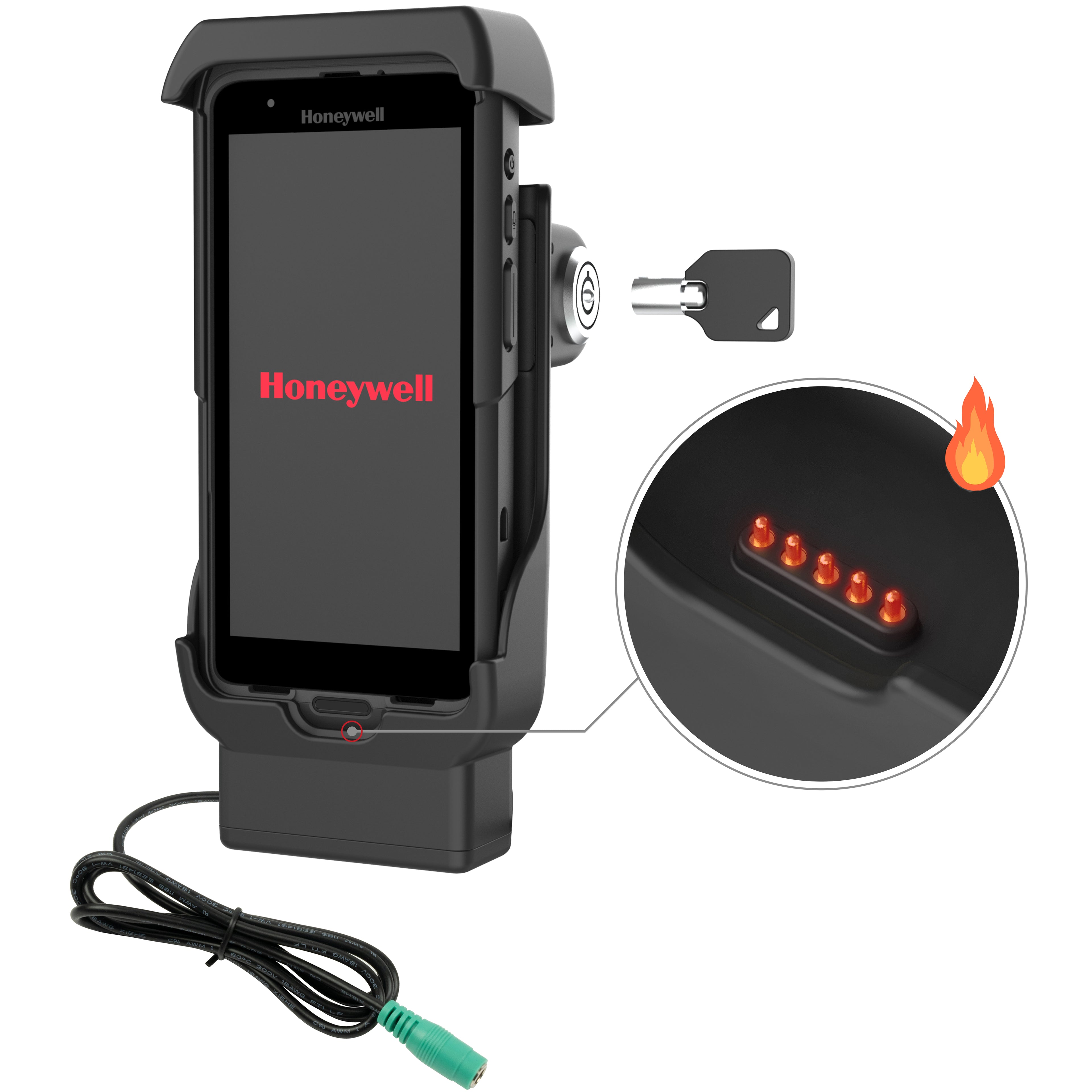 RAM Vergrendelend Gevoed Dock voor Honeywell CT40/45/47 - Verwarmde Pennen - RAM Mounts RAM-HOL-HON12PHLU afbeelding 1