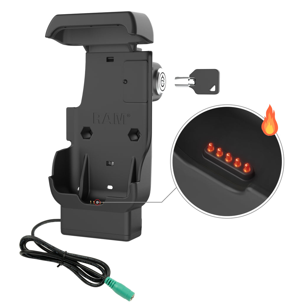 RAM Vergrendelend Gevoed Dock voor Honeywell CT40/45/47 - Verwarmde Pennen - RAM Mounts RAM-HOL-HON12PHLU afbeelding 2