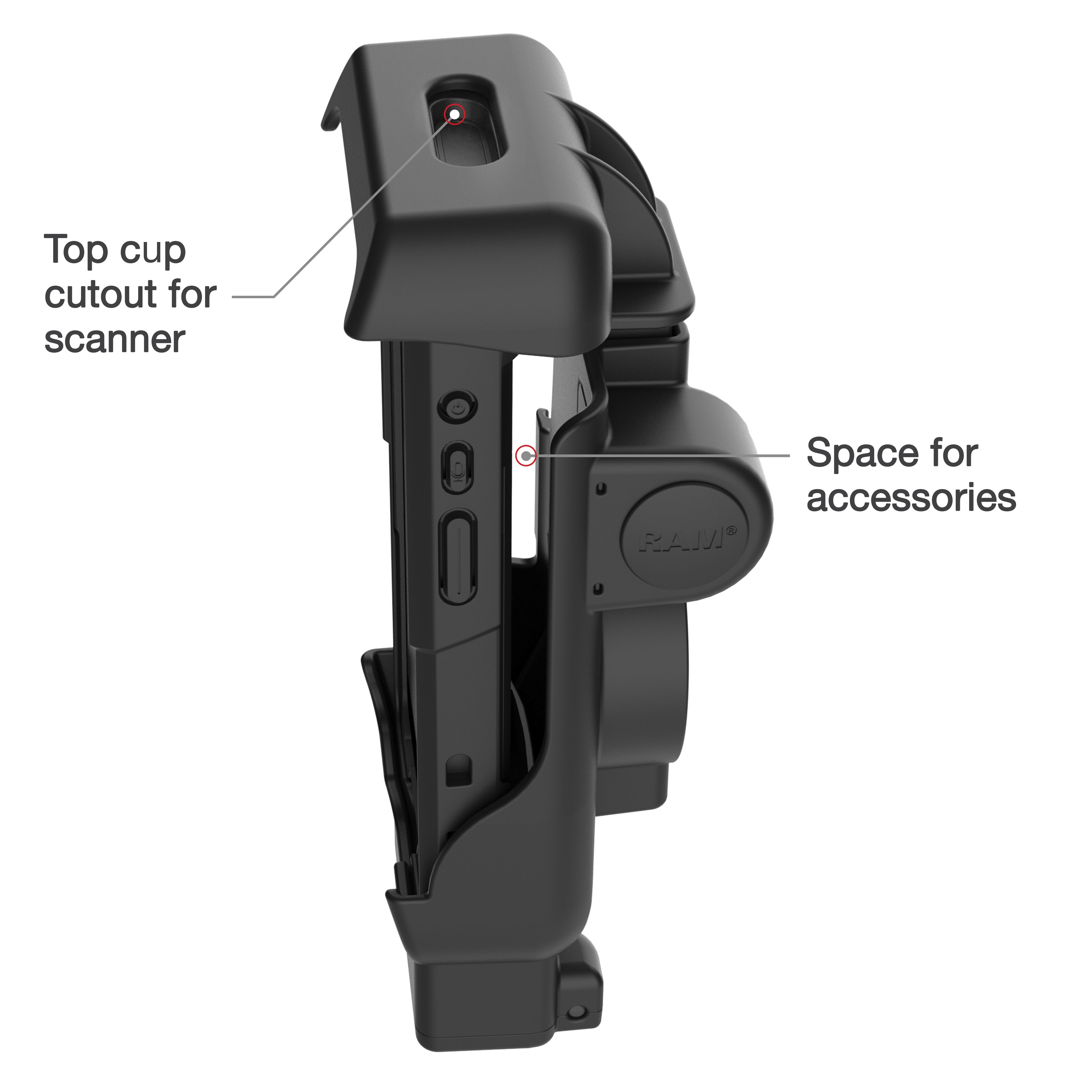 RAM Veerbelaste Houder voor Honeywell CT40/45/47 - RAM Mounts RAM-HOL-HON12U afbeelding 5