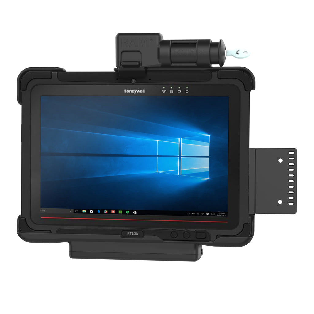 RAM Slot-vergrendelingsvorm-passend houder voor Honeywell RT10 Tablet - RAM Mounts RAM-HOL-HON9KLU afbeelding 1