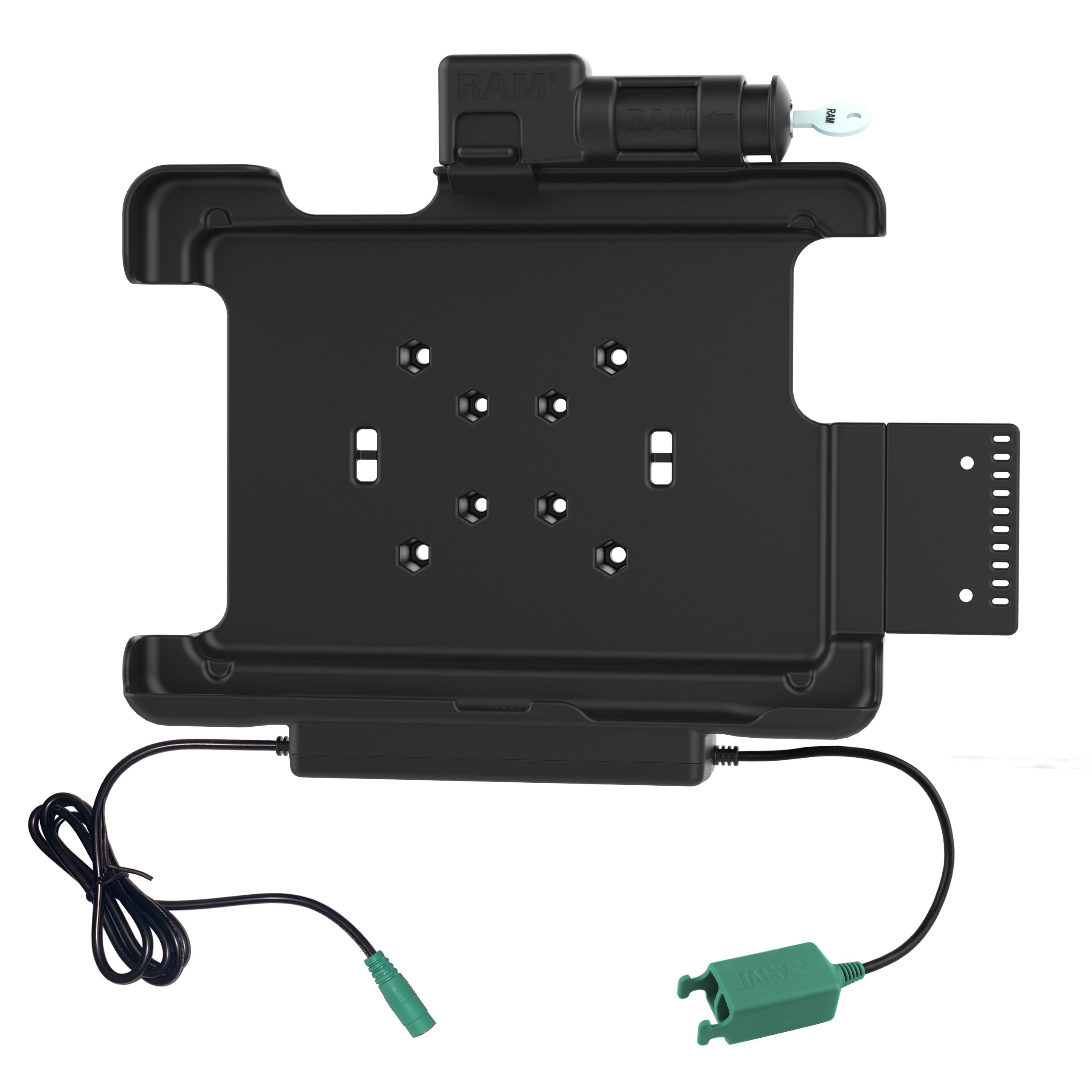 RAM sleutelvergrendelingsvoeding + dubbele USB-dock voor Honeywell RT10-tablet - RAM Mounts RAM-HOL-HON9PD2KLU afbeelding 2