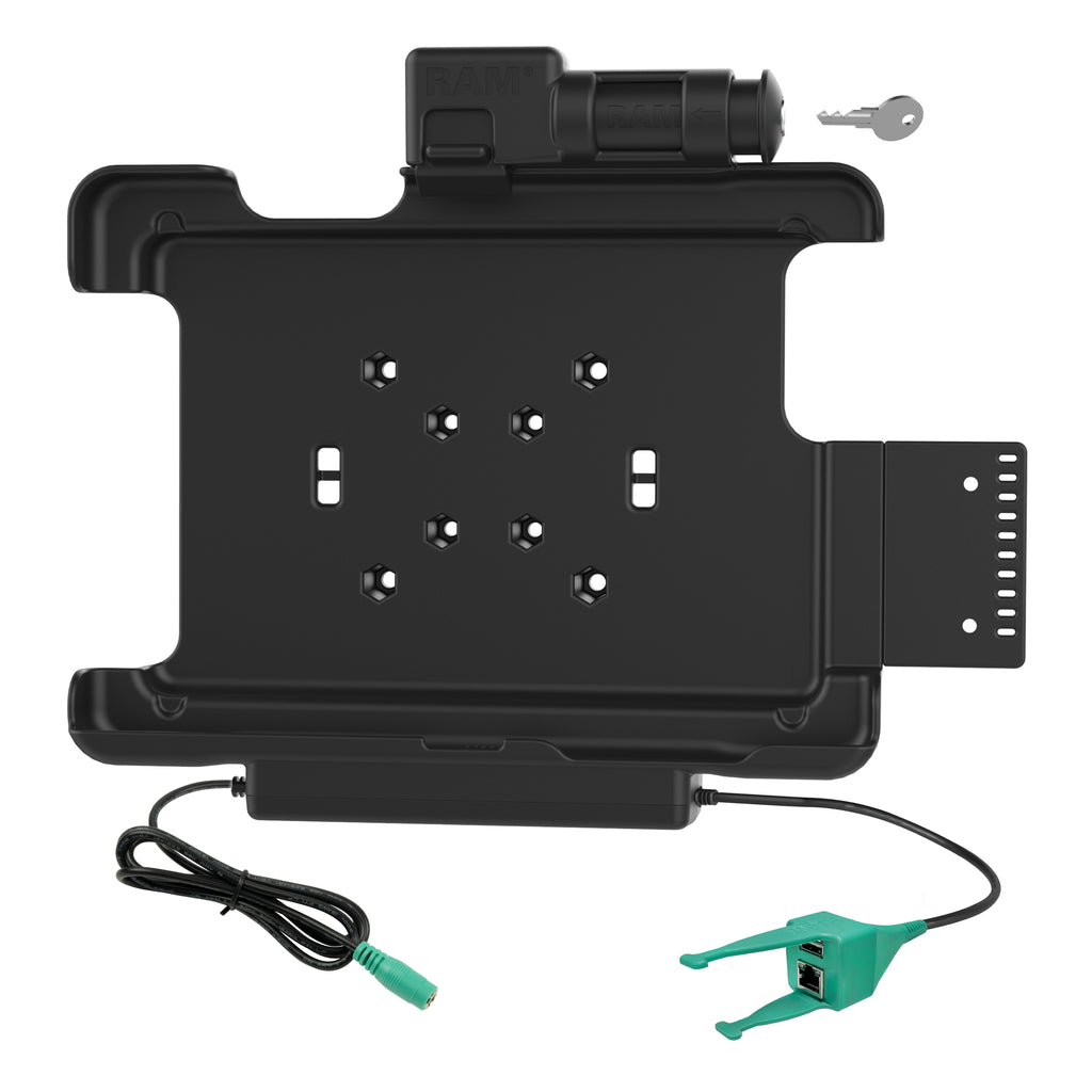 RAM-sleutelvergrendelingsvoeding + USB-A en RJ45-dock voor Honeywell RT10-tablet - RAM Mounts RAM-HOL-HON9PDKL-RJ45AU afbeelding 2