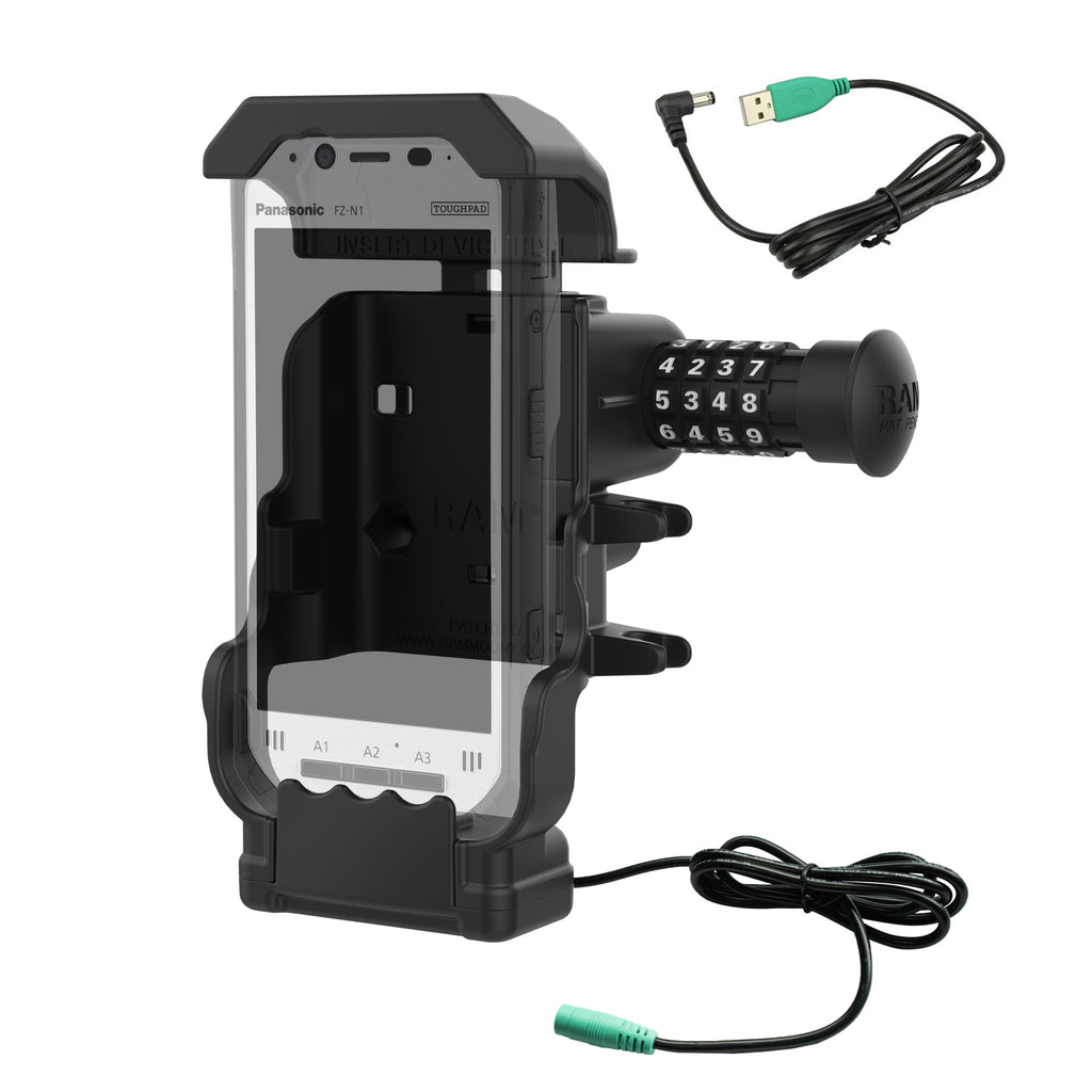 RAM aangedreven combinatie vergrendelingsdock voor panasonic toughbook fz N1 fz F1 - RAM Mounts RAM-HOL-PAN11PCLU