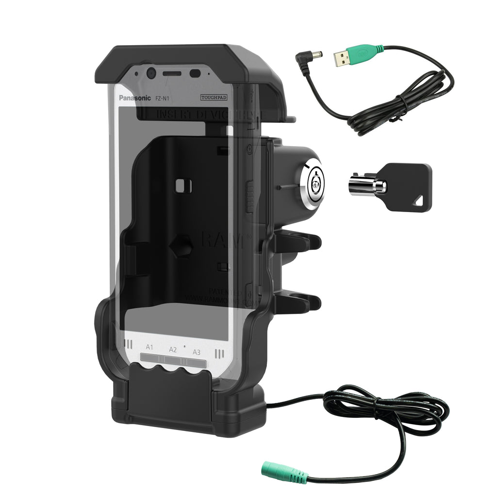 RAM aangedreven slotbeugel voor panasonic toughbook fz N1 fz F1 - RAM Mounts RAM-HOL-PAN11PKLU