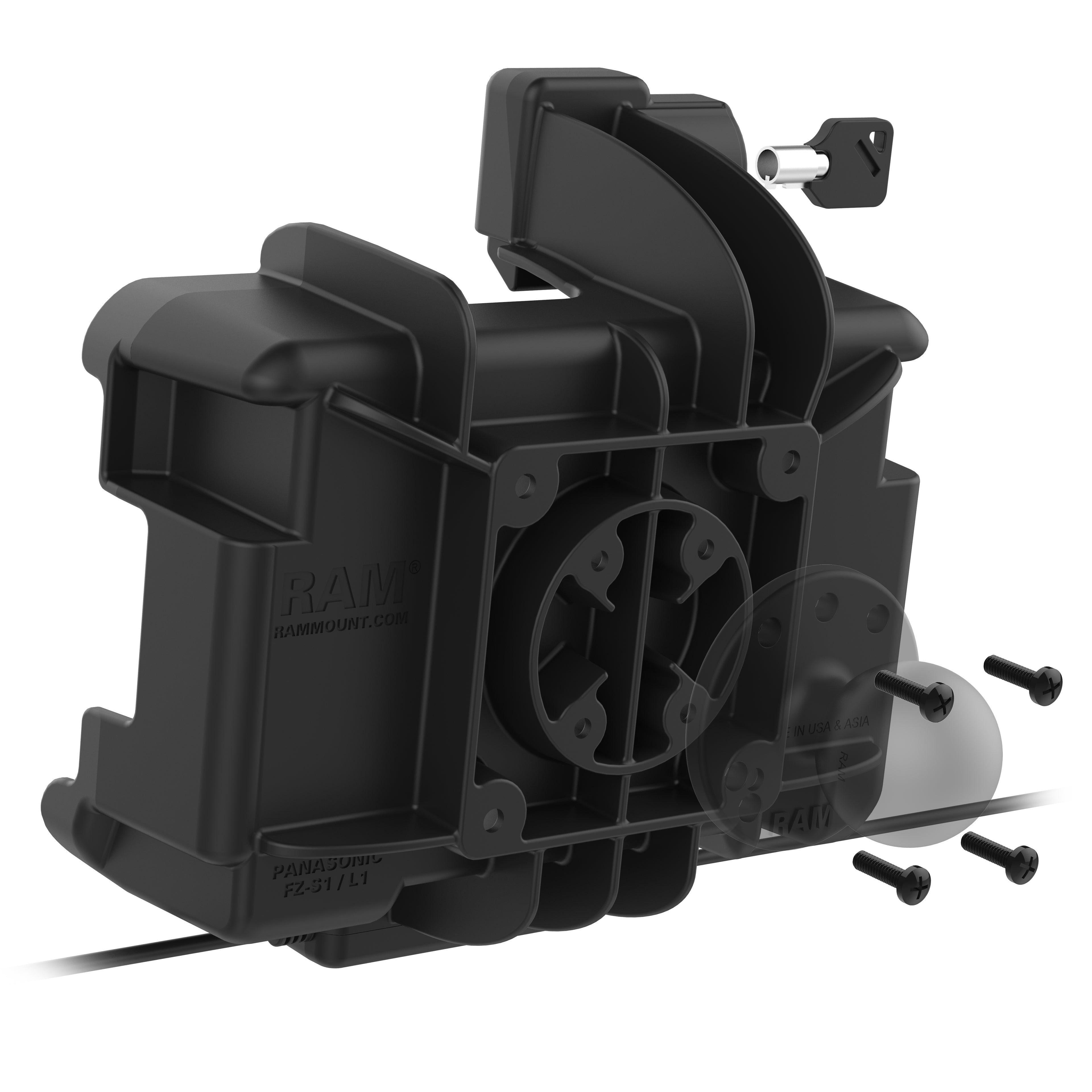 RAM sleutel vergrendelende stroom + gegevensdok voor Panasonic FZ-S1 & FZ-L1 - RAM Mounts RAM-HOL-PAN15PDKLU afbeelding 5