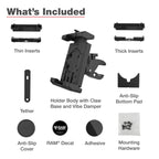 RAM Quick-Grip™ Pro XL Trillingdemping Telefoonbevestiging met Tough-Claw™ - RAM Mounts RAM-HOL-PD7V-400-1U afbeelding 7