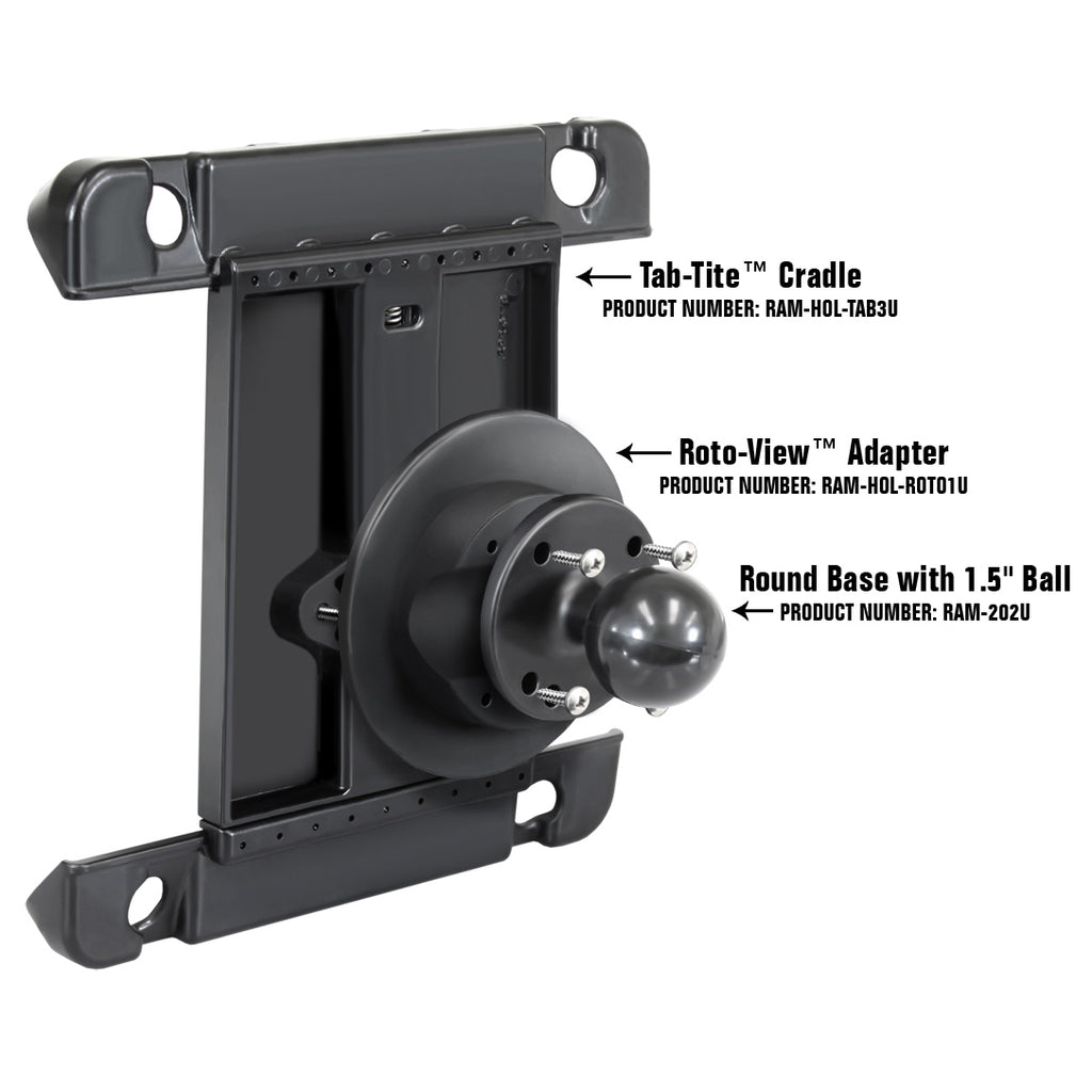 RAM Roto-View™ Adapterplaat - RAM Mounts RAM-HOL-ROTO1U afbeelding 2