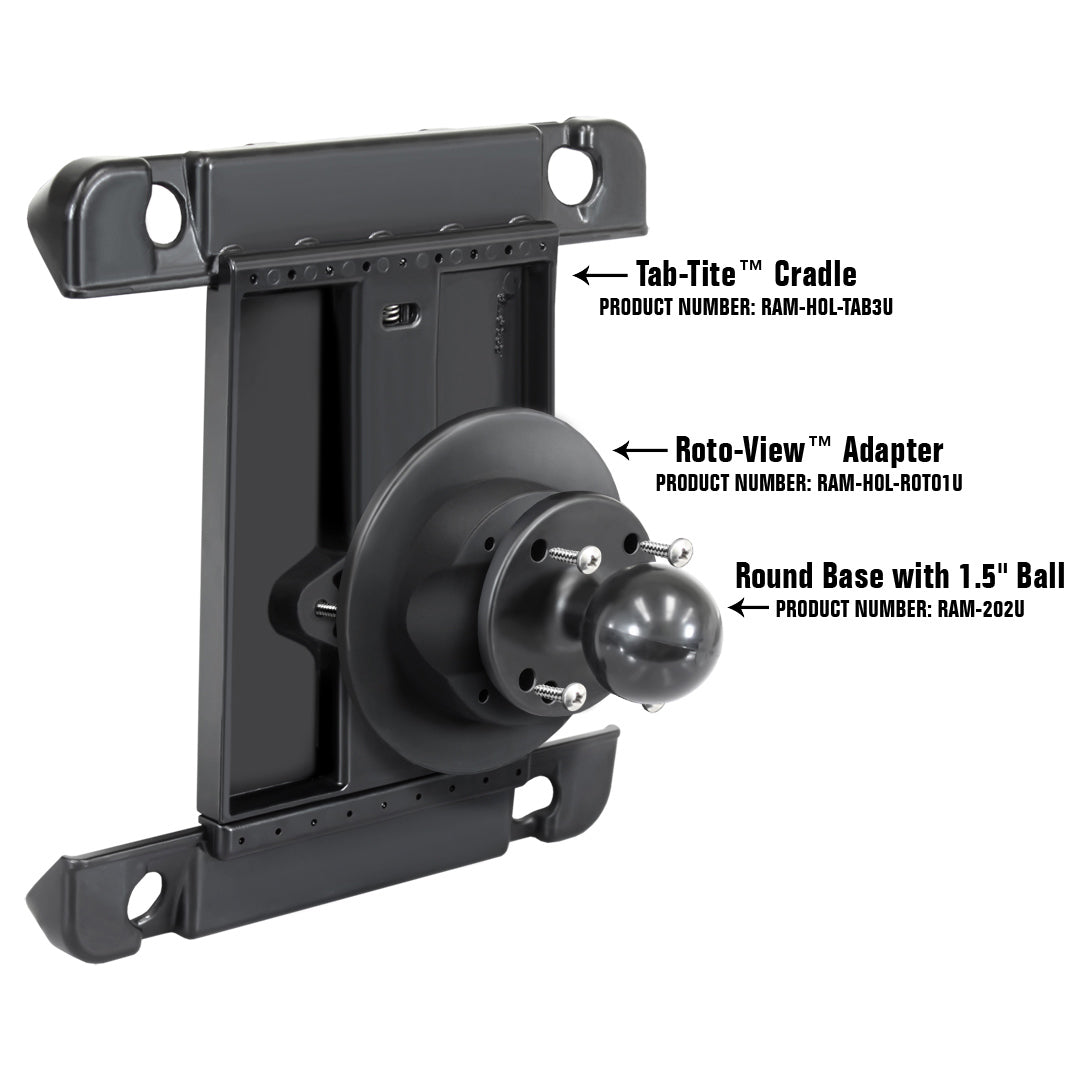 RAM Roto-View™ Adapterplaat - RAM Mounts RAM-HOL-ROTO1U afbeelding 2