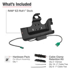 RAM EZ-Roll'r™ Voedings- en gegevensdock voor Tab Active5 Pro & 4 Pro - RAM Mounts RAM-HOL-SAM52CP-1AU afbeelding 3