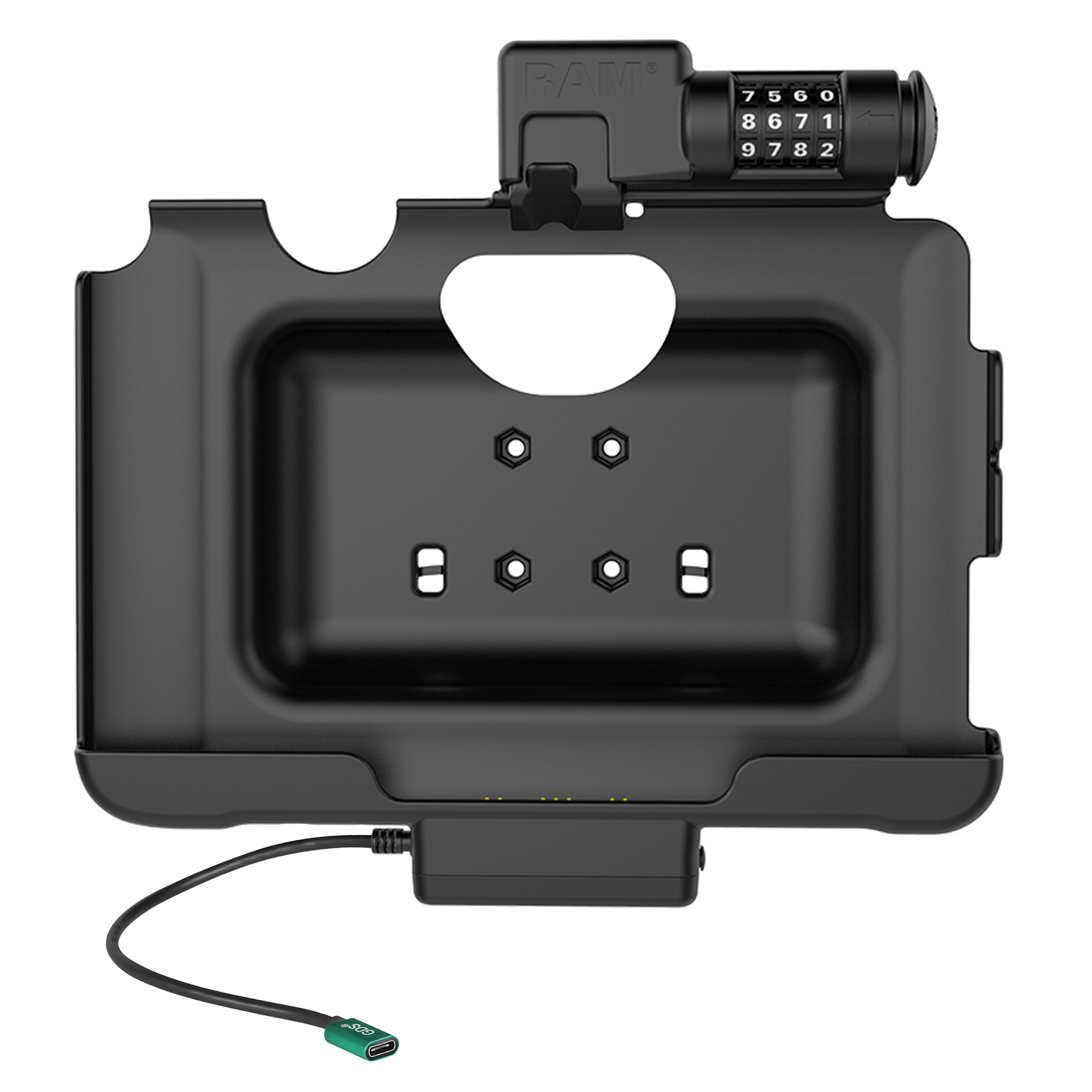 RAM Combo-Vergrendelings USB-C-Dock voor Tab Active5 Pro & 4 Pro - RAM Mounts RAM-HOL-SAM57CPCLU afbeelding 3