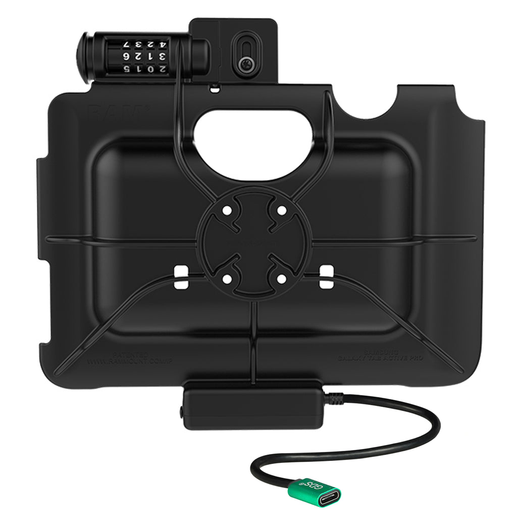 RAM Combo-Vergrendelings USB-C-Dock voor Tab Active5 Pro & 4 Pro - RAM Mounts RAM-HOL-SAM57CPCLU afbeelding 4