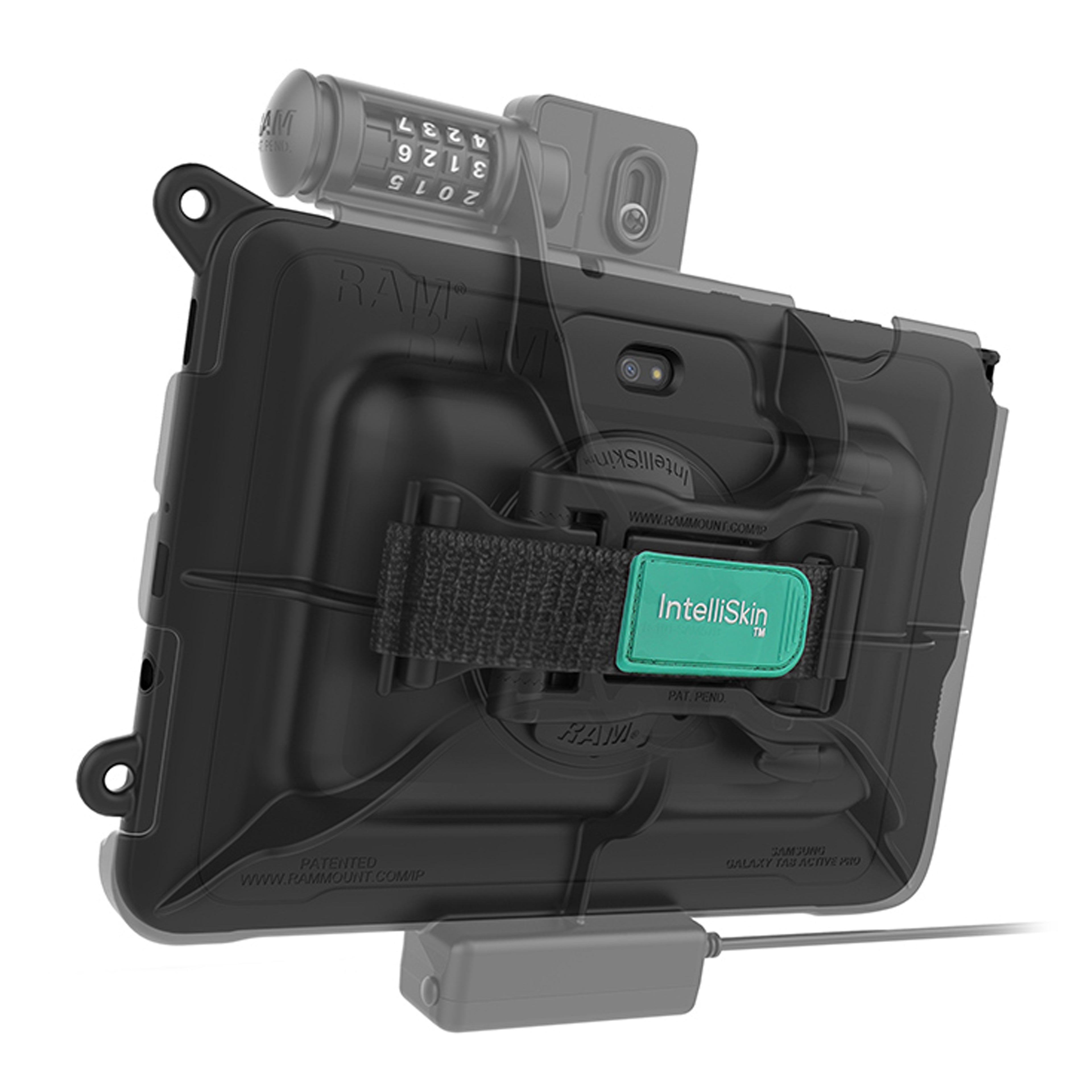 RAM Combo-Vergrendelings USB-C-Dock voor Tab Active5 Pro & 4 Pro - RAM Mounts RAM-HOL-SAM57CPCLU afbeelding 5
