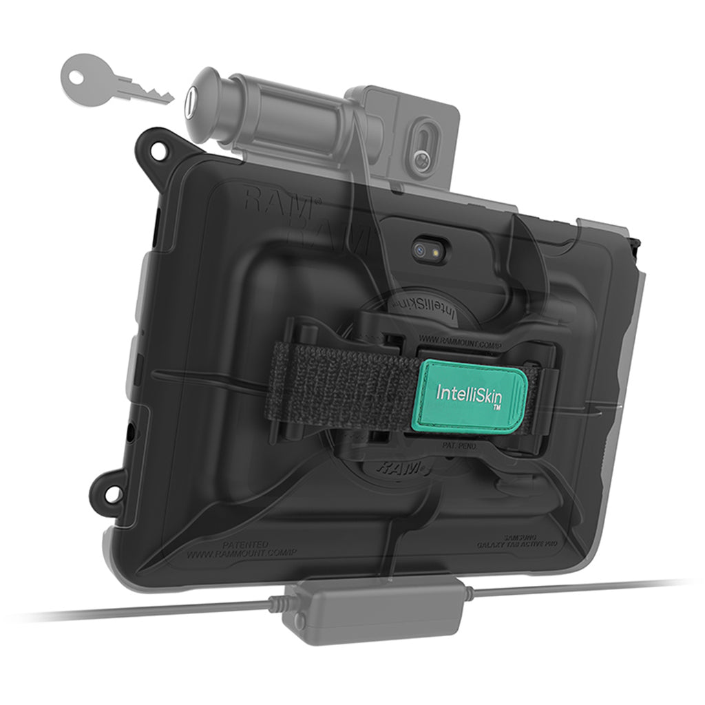 RAM Snelheidsslot voor stroom en gegevensoverdracht voor Tab Active5 Pro & 4 Pro - RAM Mounts RAM-HOL-SAM57CPKL-1AU afbeelding 5