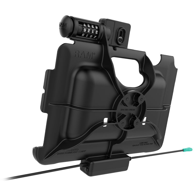 RAM Combo-Lock Power + Dual USB Gegevensdok voor Tab Active5 Pro & 4 Pro - RAM Mounts RAM-HOL-SAM57PD2CLU afbeelding 4