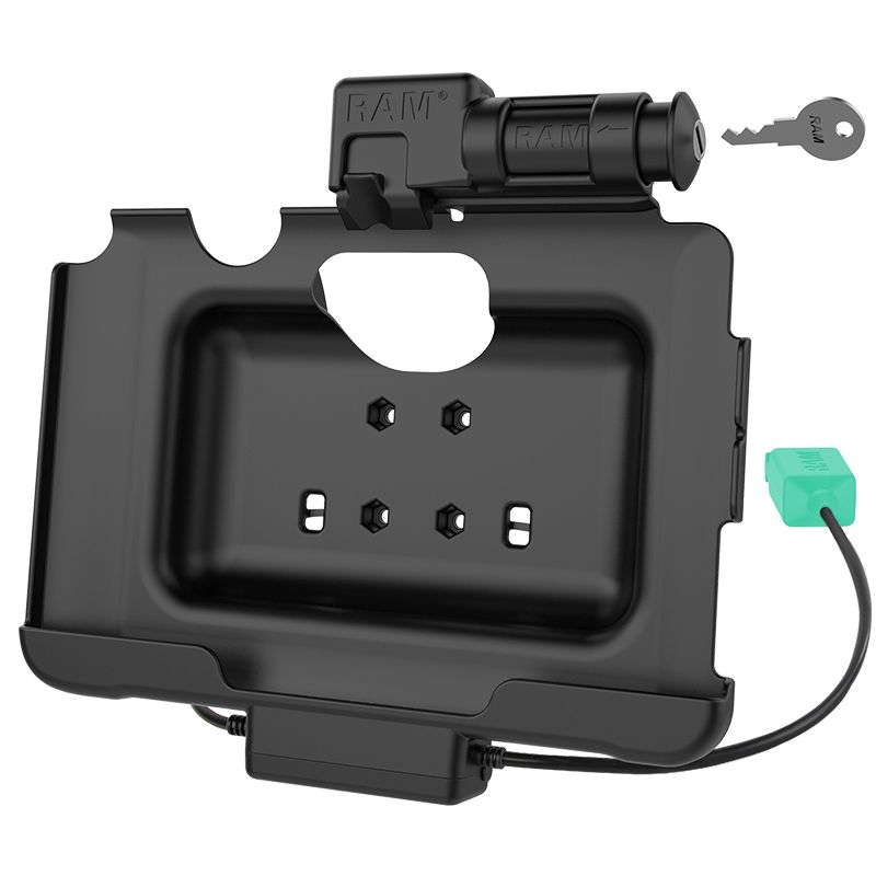 RAM Sleutelvergrendelende Voeding + Dubbele USB-gegevensdock voor Tab Active5 Pro & 4 Pro - RAM Mounts RAM-HOL-SAM57PD2KLU afbeelding 2