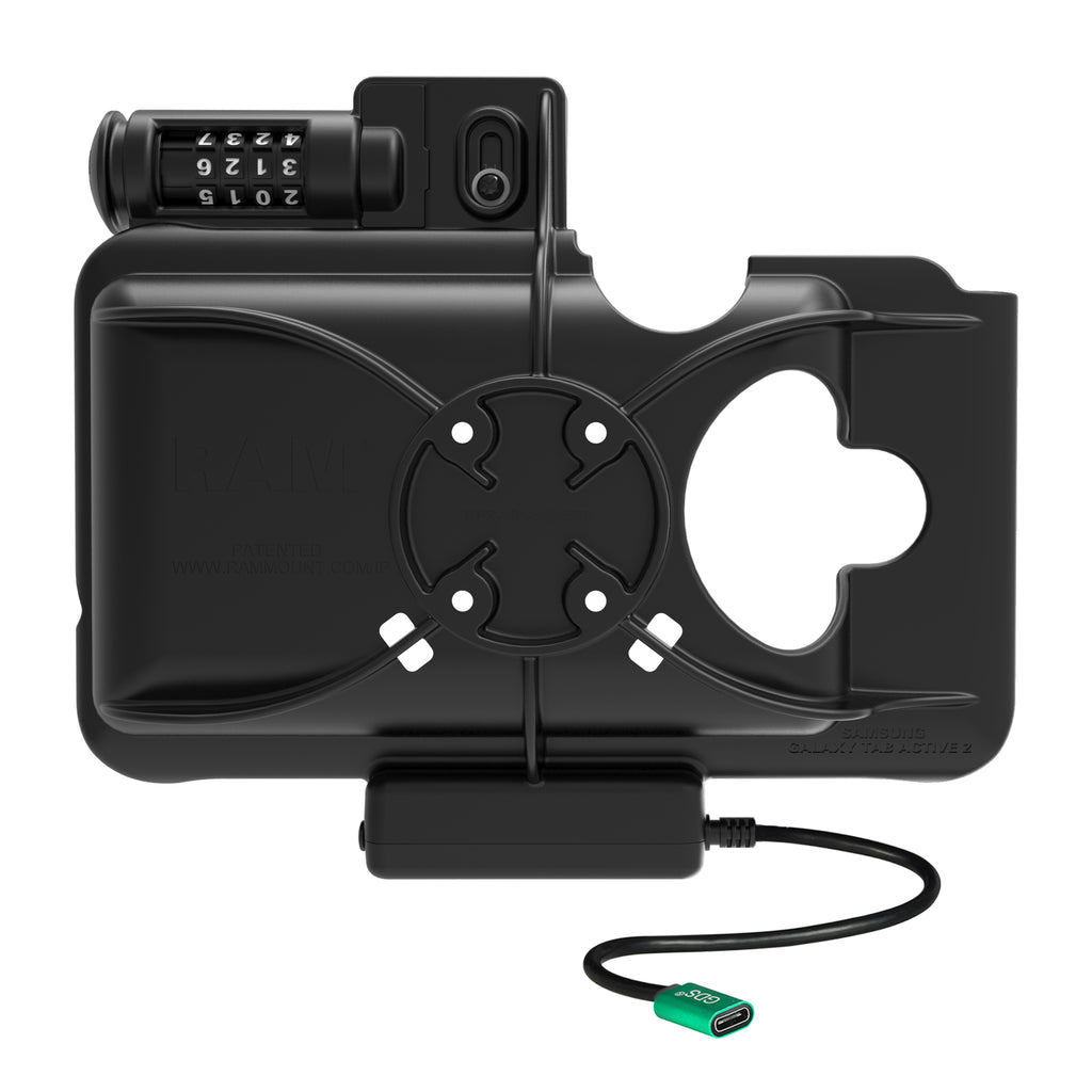 RAM Combo Vergrendelbaar USB-C Dock voor Samsung Tab Active5 & 3 - RAM Mounts RAM-HOL-SAM58CPCLU afbeelding 4