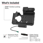 RAM Combo Vergrendelbaar USB-C Dock voor Samsung Tab Active5 & 3 - RAM Mounts RAM-HOL-SAM58CPCLU afbeelding 5