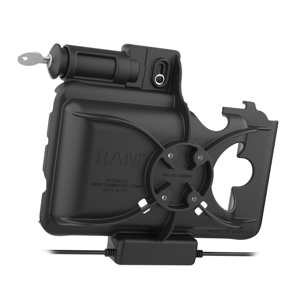 RAM Sleutelvergrendelend Power + Data Dock voor Samsung Tab Active5 & 3 - RAM Mounts RAM-HOL-SAM58CPKL-1AU afbeelding 3