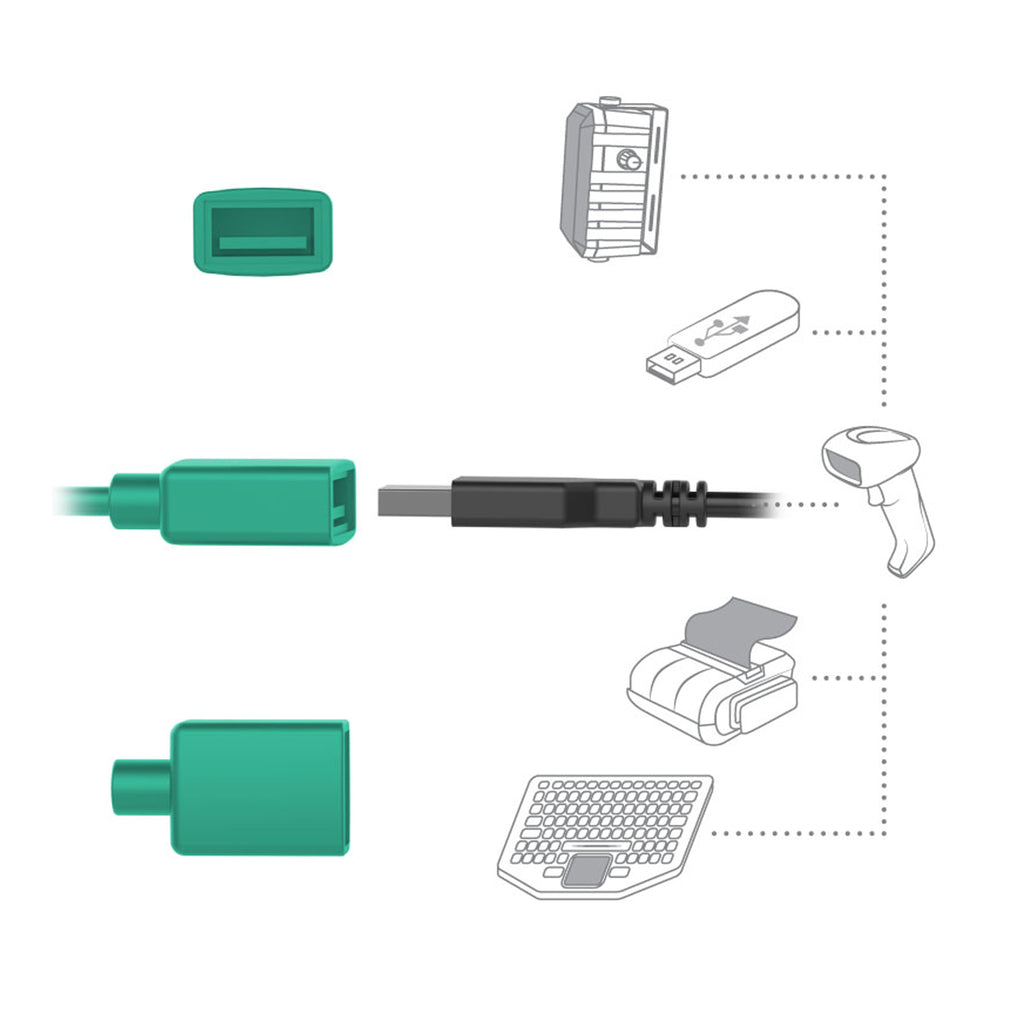 RAM Sleutelvergrendelend Power + Data Dock voor Samsung Tab Active5 & 3 - RAM Mounts RAM-HOL-SAM58CPKL-1AU afbeelding 4