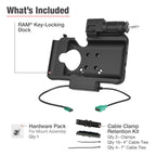 RAM Sleutelvergrendelend Power + Data Dock voor Samsung Tab Active5 & 3 - RAM Mounts RAM-HOL-SAM58CPKL-1AU afbeelding 5