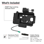 RAM Vergrendelbaar Modulair USB-C Gevoed Dock voor Samsung Tab Active5 & 3 - RAM Mounts RAM-HOL-SAM58CPKLNU afbeelding 5