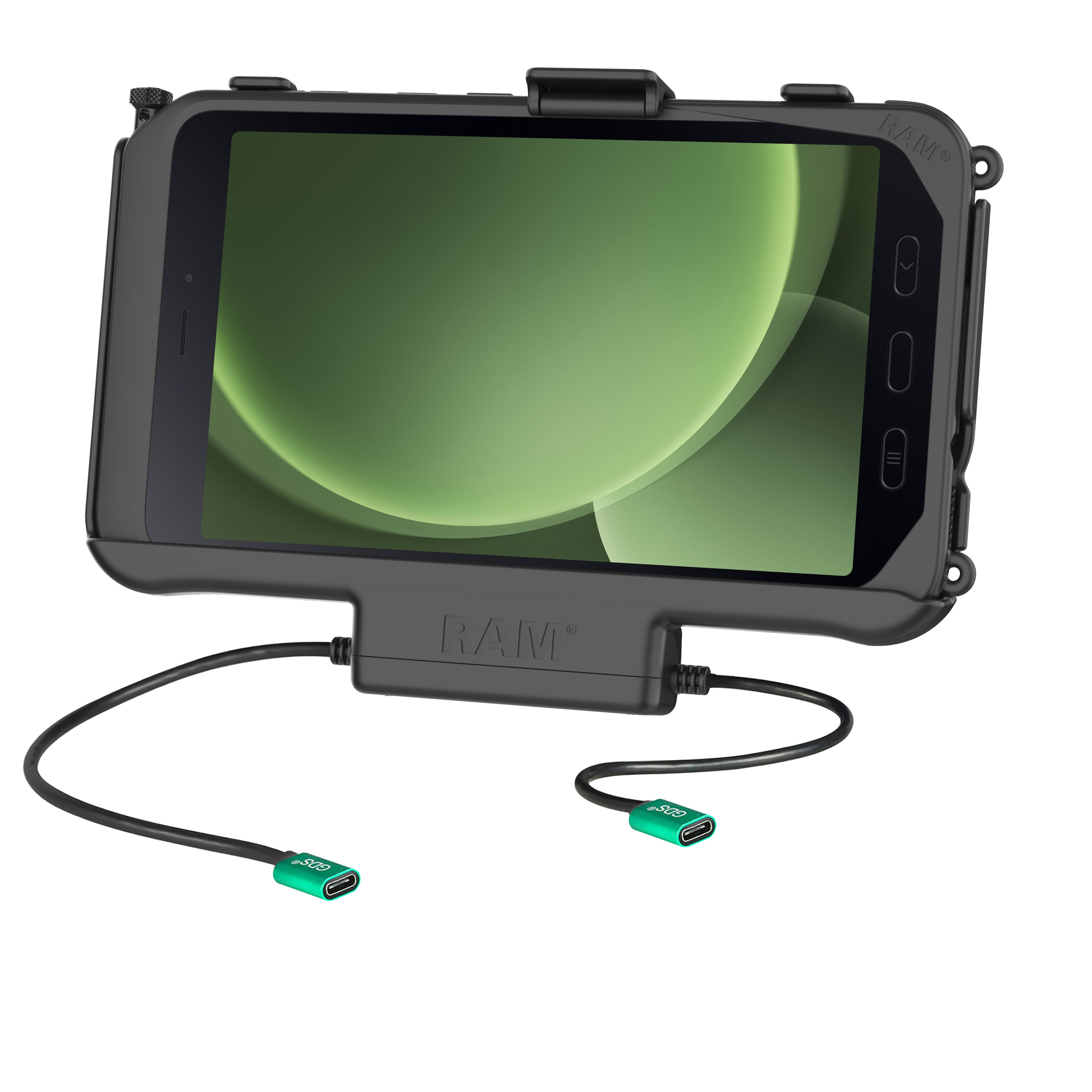 RAM USB-C Powered Dock + USB-C Data voor Samsung Tab Active5 & 3 - RAM Mounts RAM-HOL-SAM60CP-CU afbeelding 1