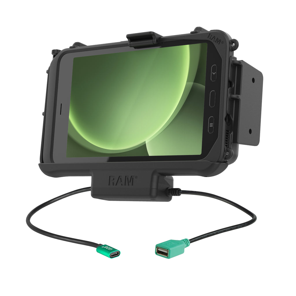 RAM EZ-Roll'r modulaire power enkel USB dock Samsung tab ACTIVE5 3 - RAM Mounts RAM-HOL-SAM60CPN-1AU