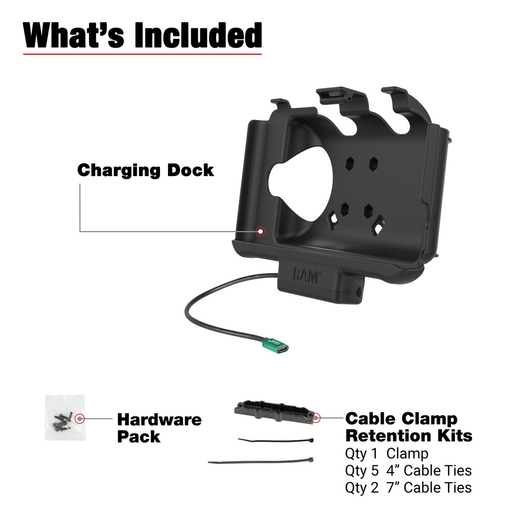 RAM USB-C-aangedreven dock voor Samsung Tab Active5 & 3 - RAM Mounts RAM-HOL-SAM60CPU afbeelding 6