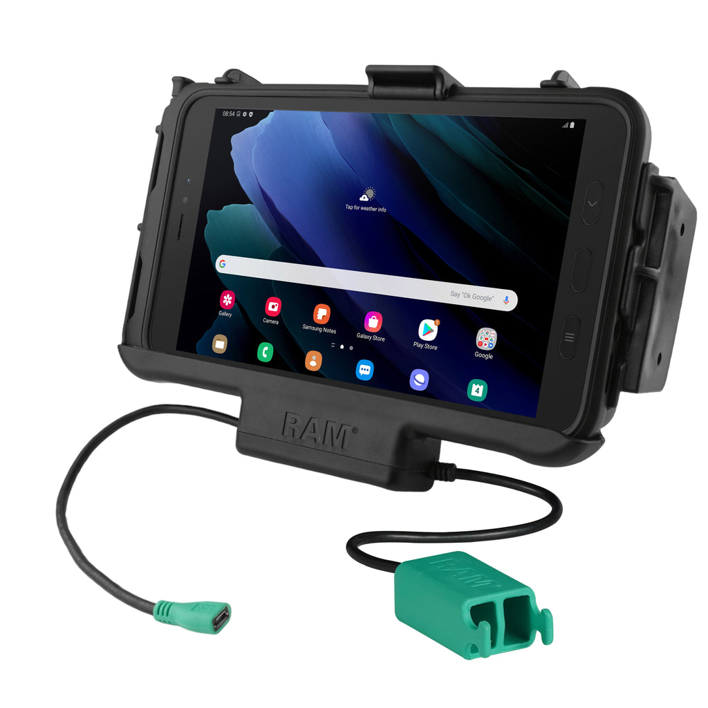RAM EZ Roll'r™ Modular Dual USB Dock voor Samsung Tab Active5 & 3 - RAM Mounts RAM-HOL-SAM60PD2NU afbeelding 1