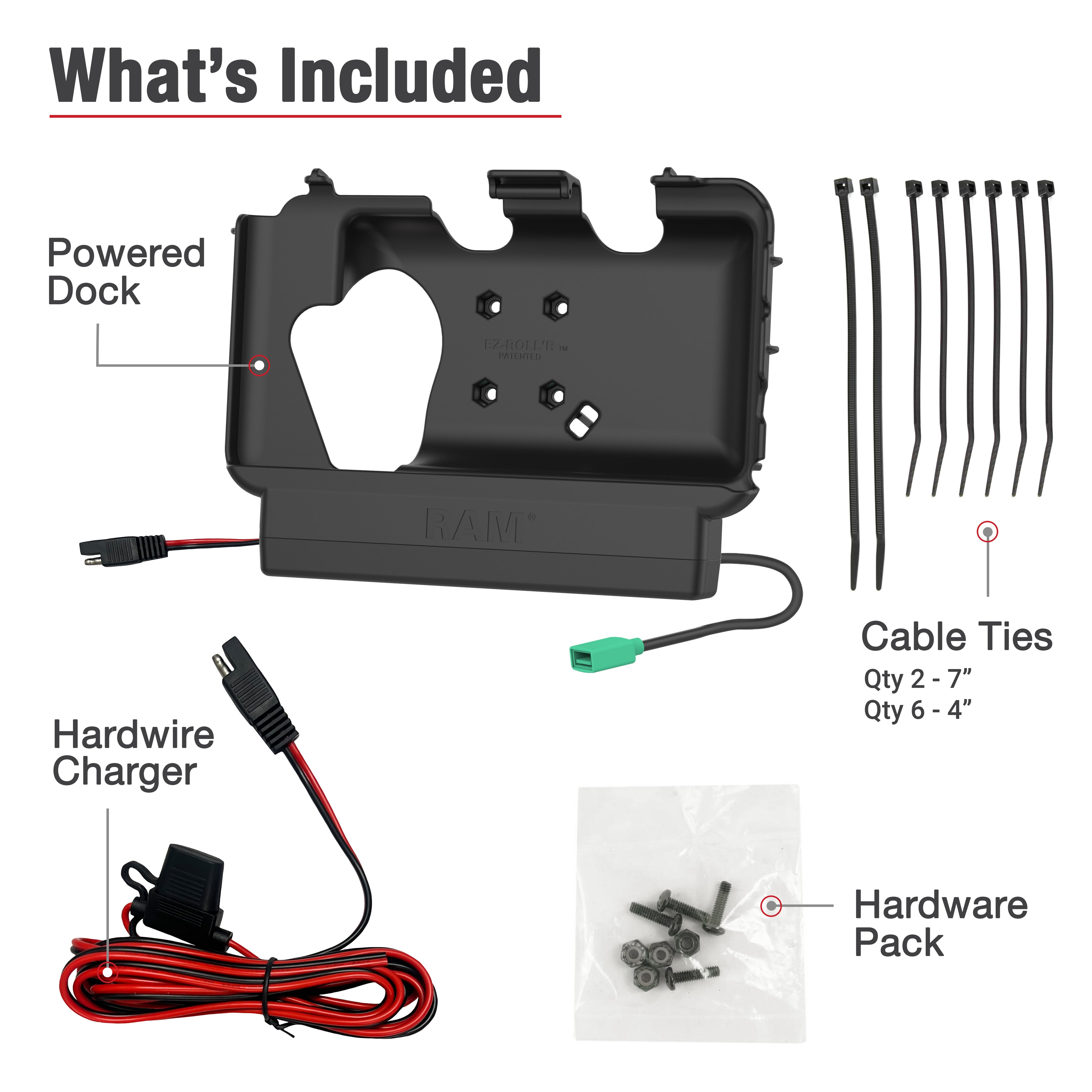 RAM Power + Gegevensdok voor Tab Active5 & 3 met Luidsprekerdoos - RAM Mounts RAM-HOL-SAM61PDU afbeelding 5